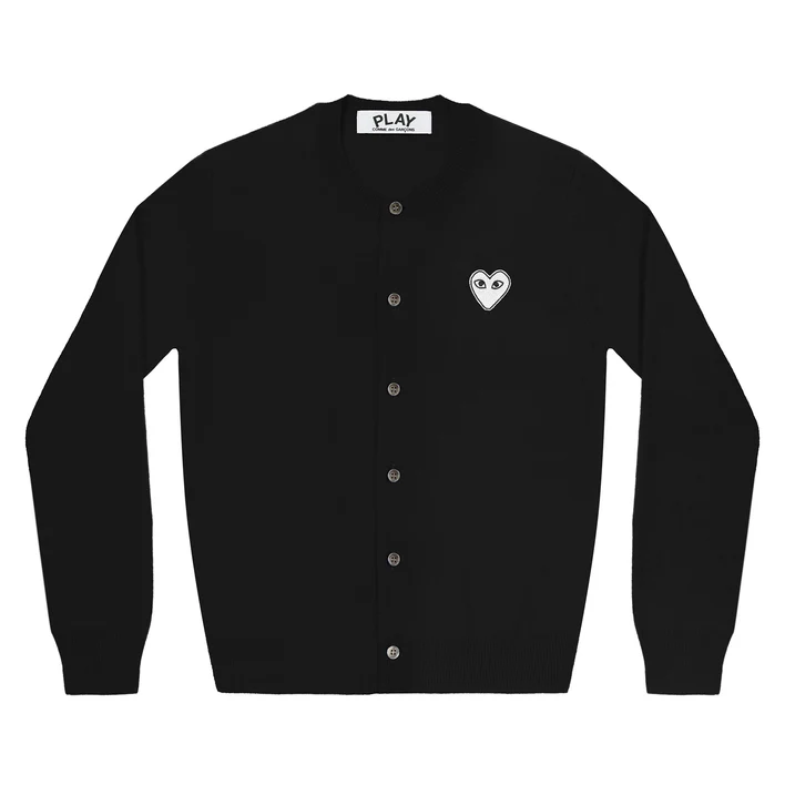 COMME des GARÇONS 川久保玲  开衫  黑色白心