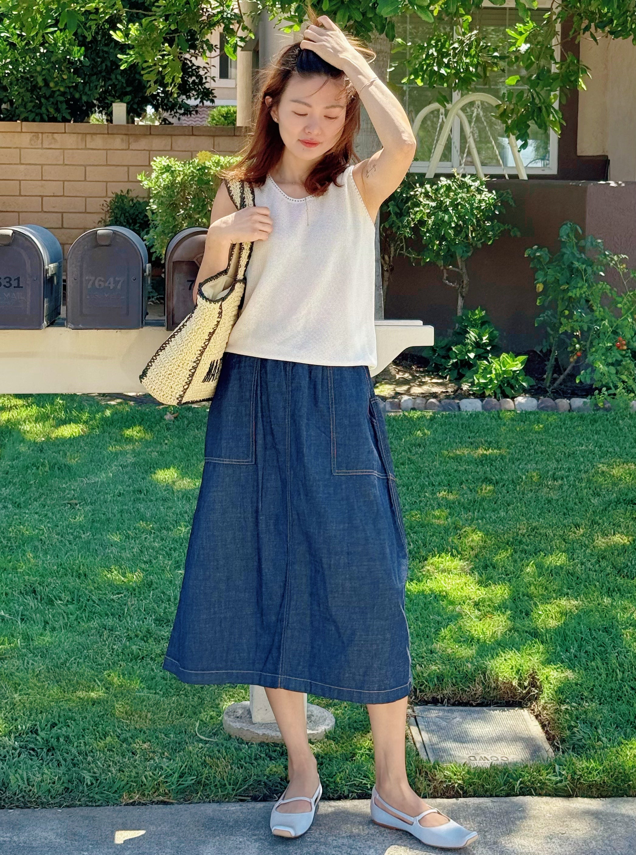 【Riko's collection】抗皱时髦设计感手编珠片清凉背心