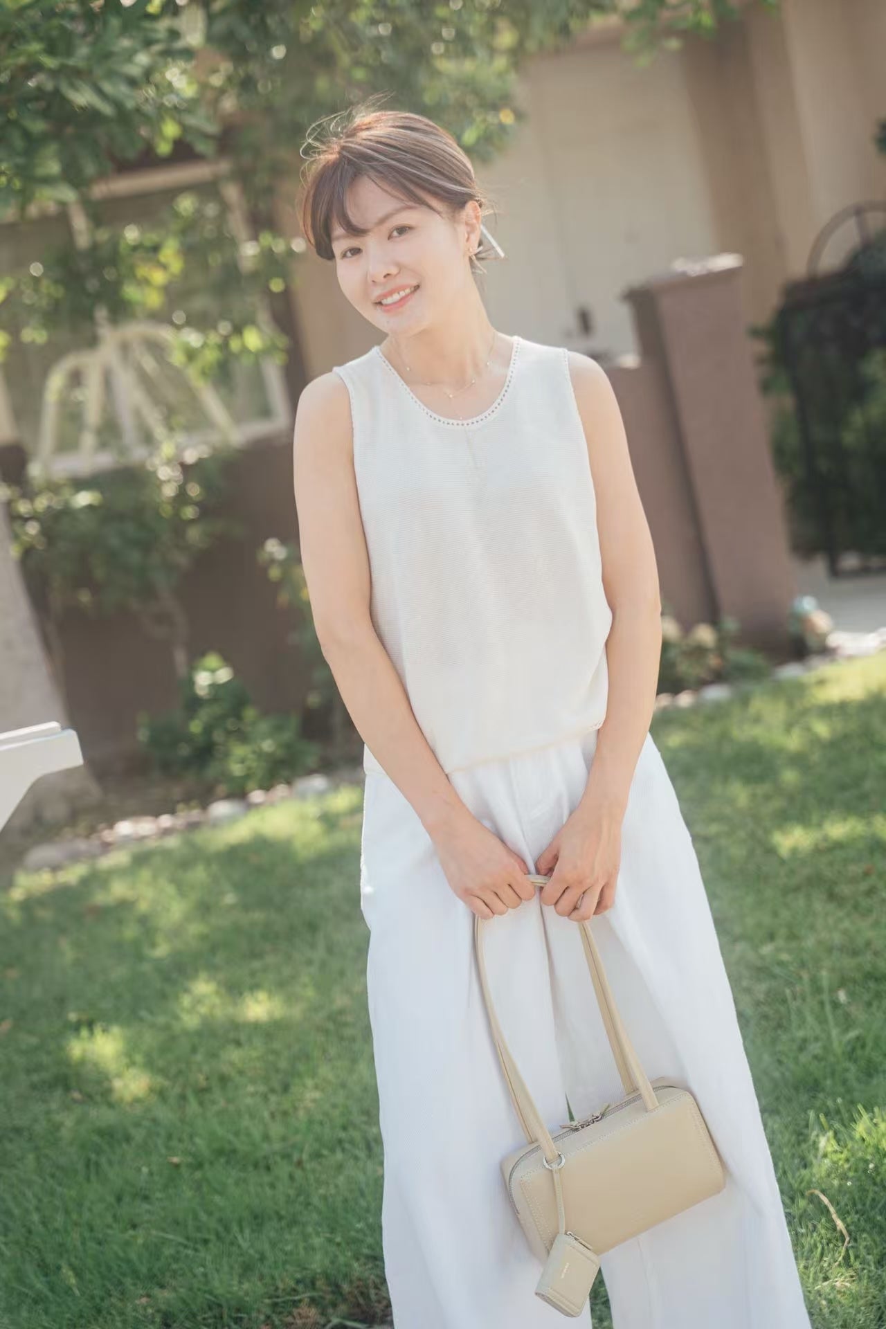 【Riko's collection】抗皱时髦设计感手编珠片清凉背心
