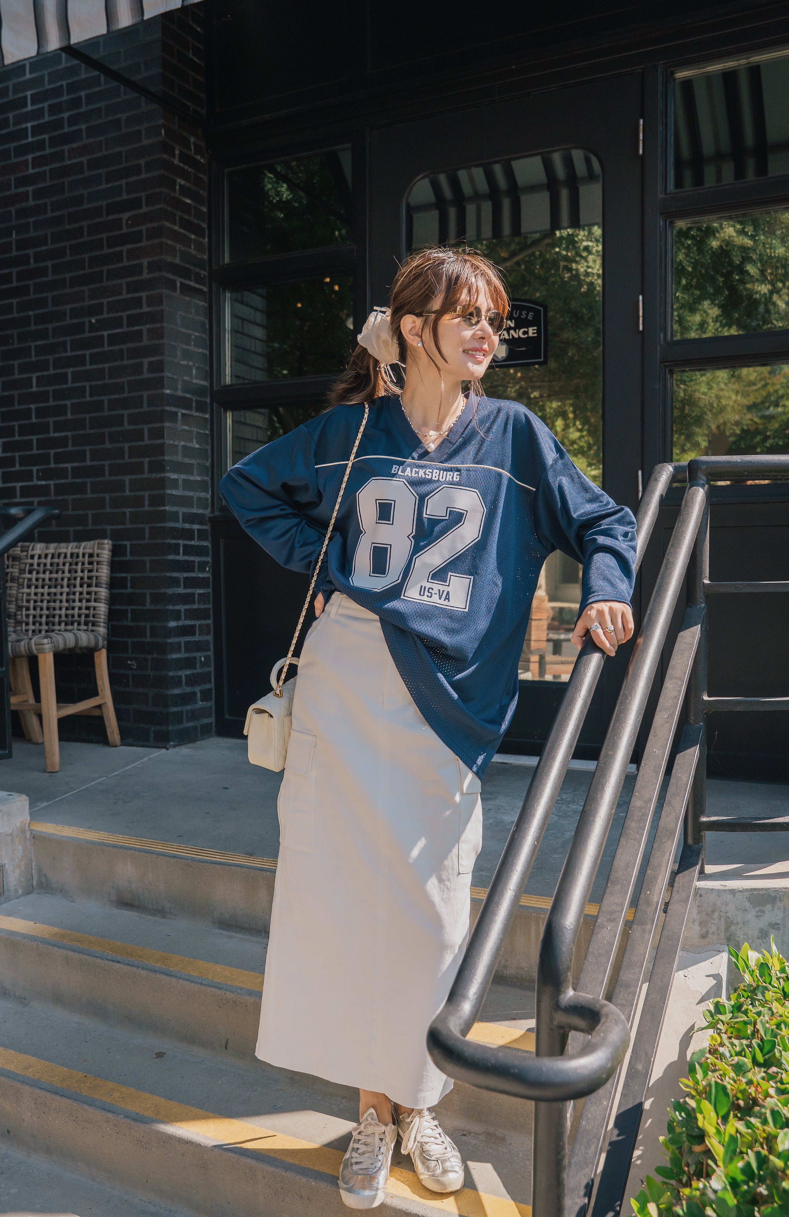 日本ungrid春季新品 网眼长袖T恤 舒适百搭 两色可选