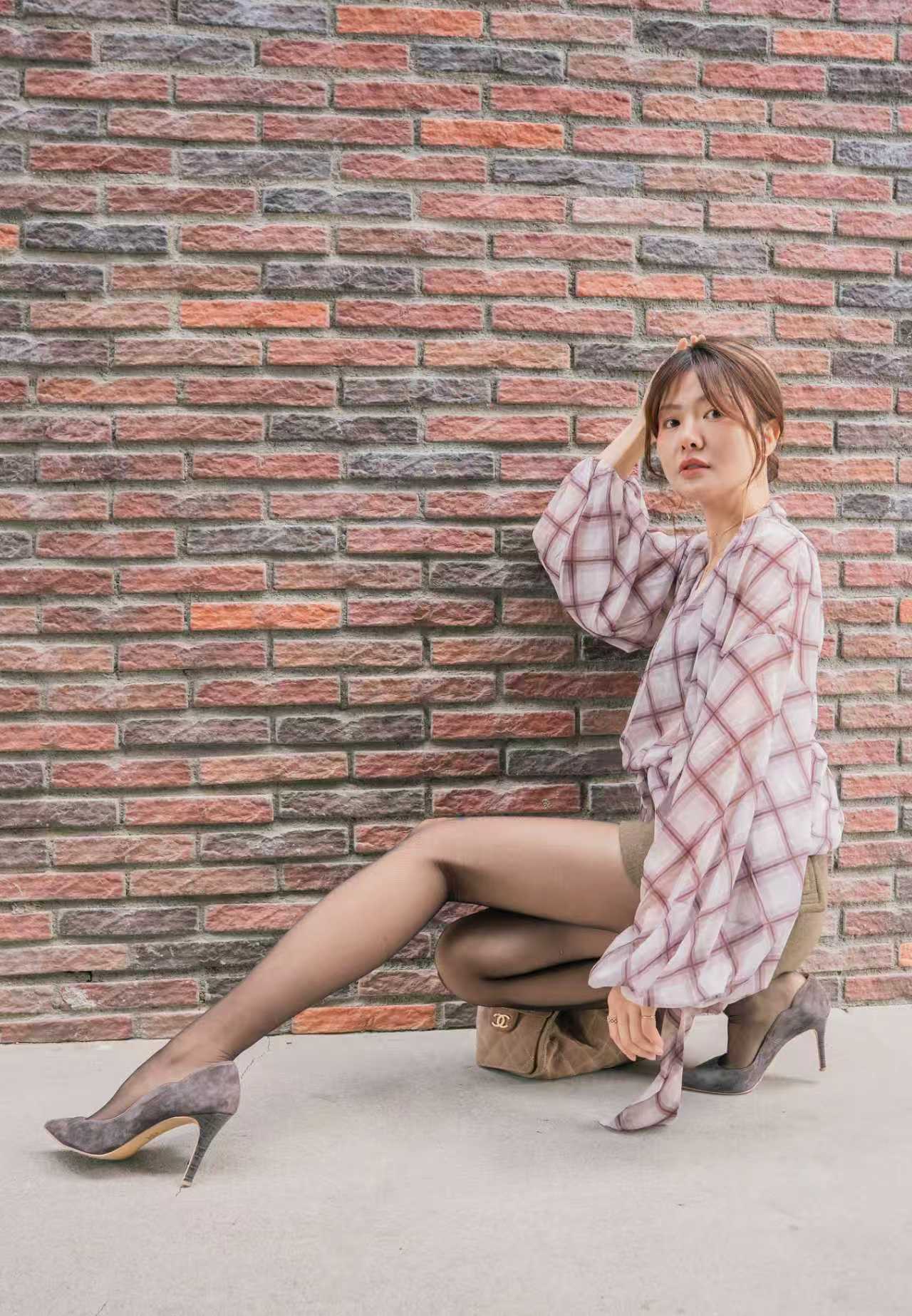 【Riko's collection】宽松飘带微透长袖衬衫均码