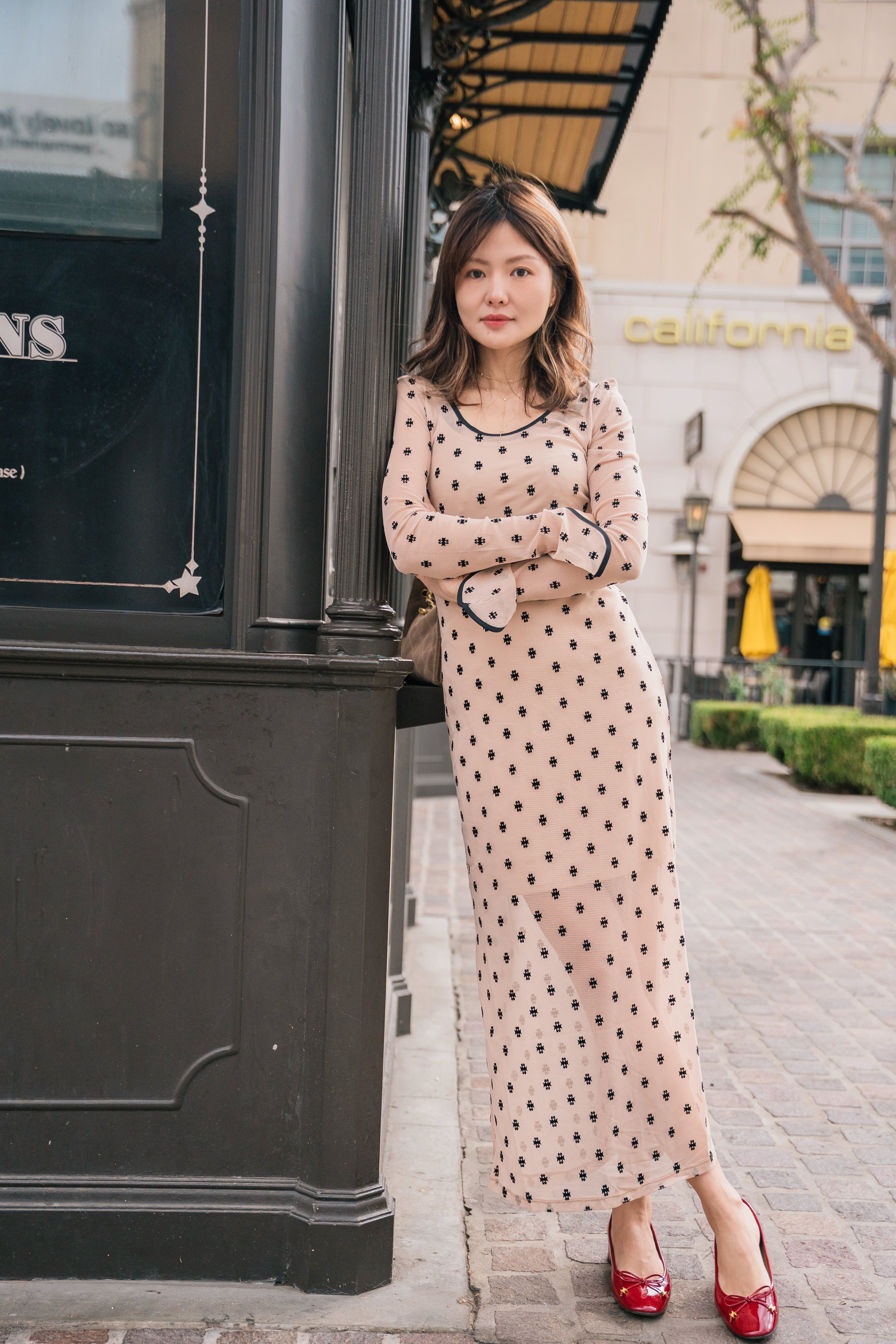 日本USAGI ONLINE  SORIN 天鹅湖 波点复古风连身长裙