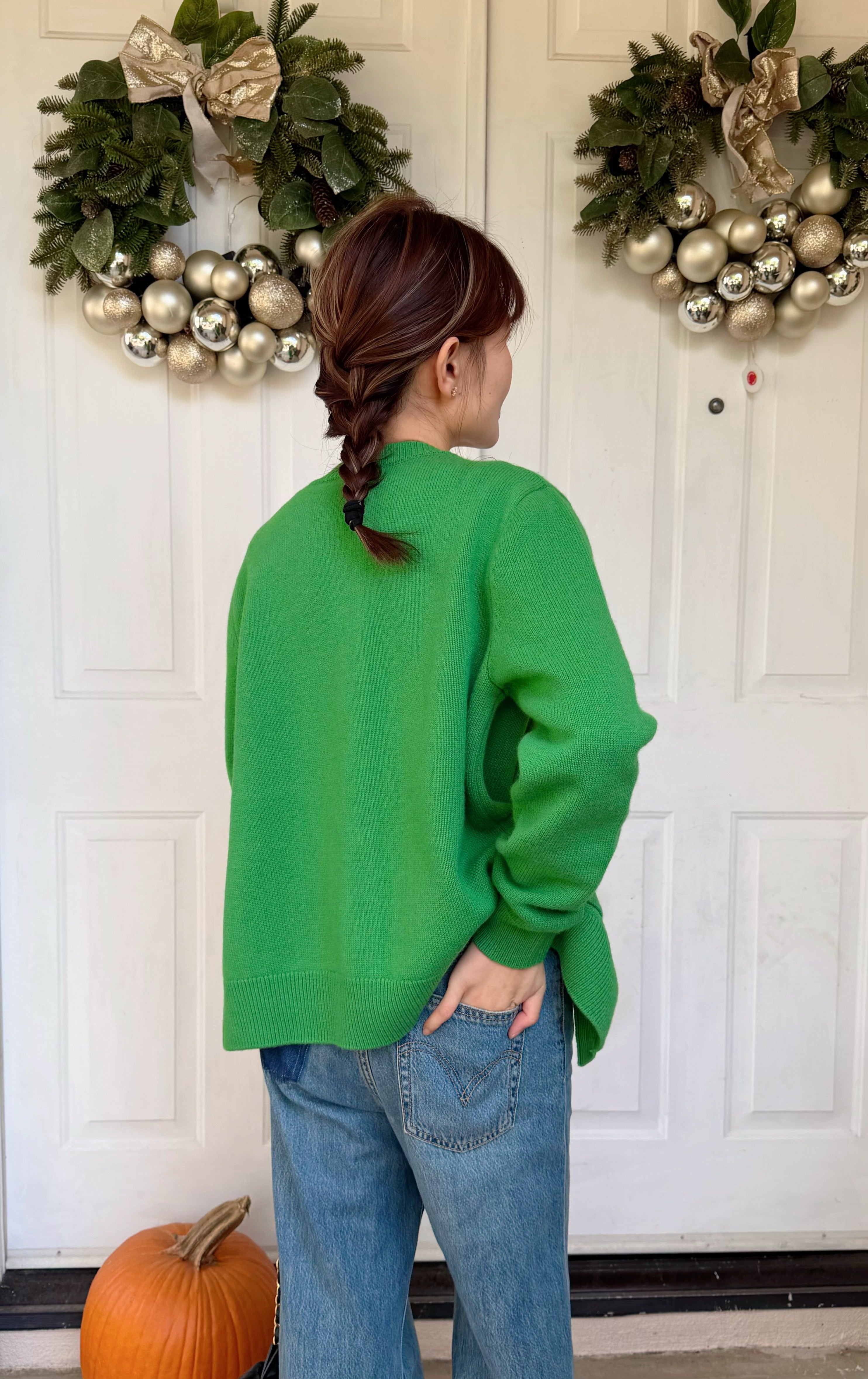 【Riko's collection】100%羊毛 小香风 小清新 针织开衫