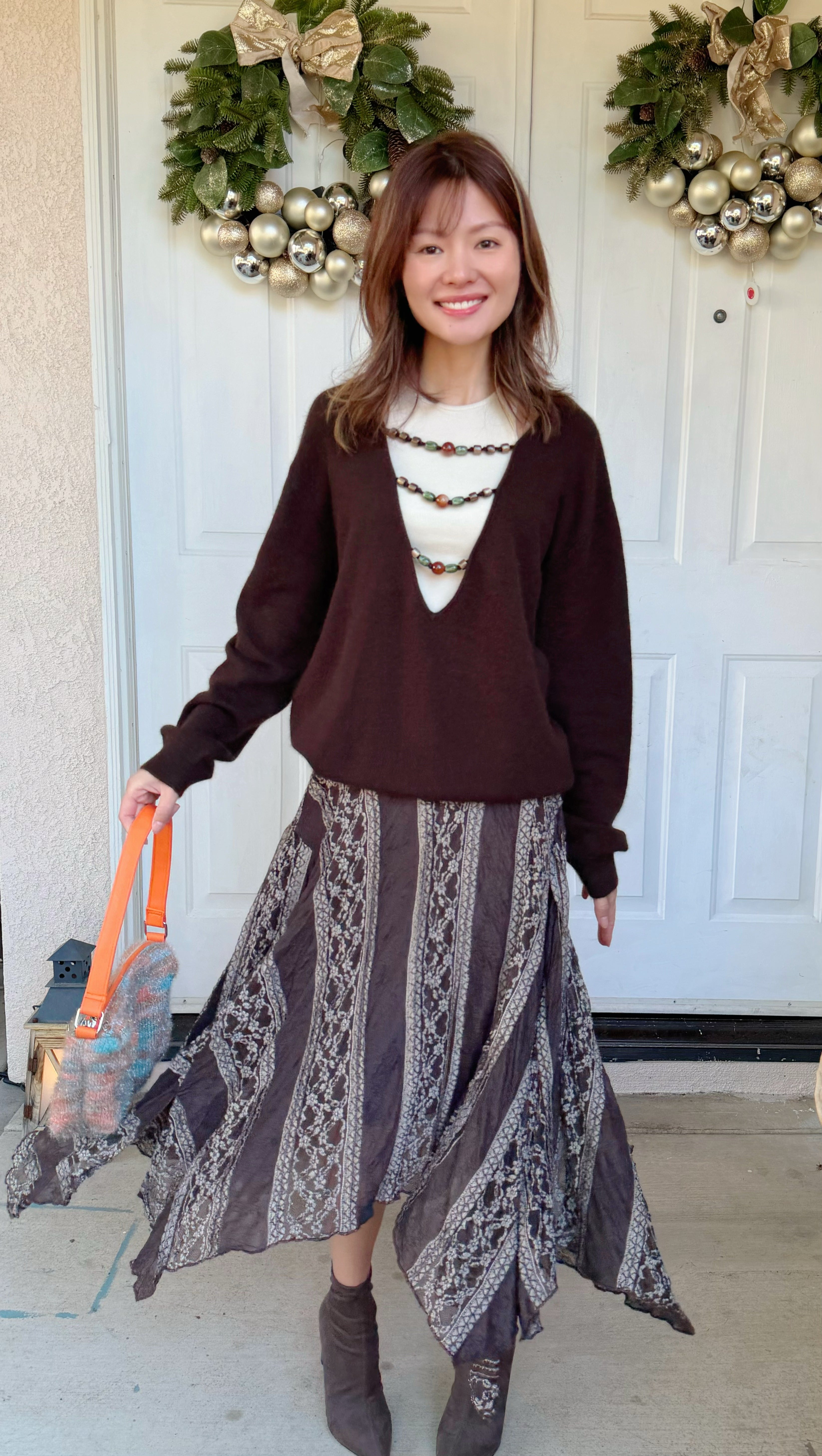 【Riko's collection】不规则拼接设计软糯蕾丝半裙