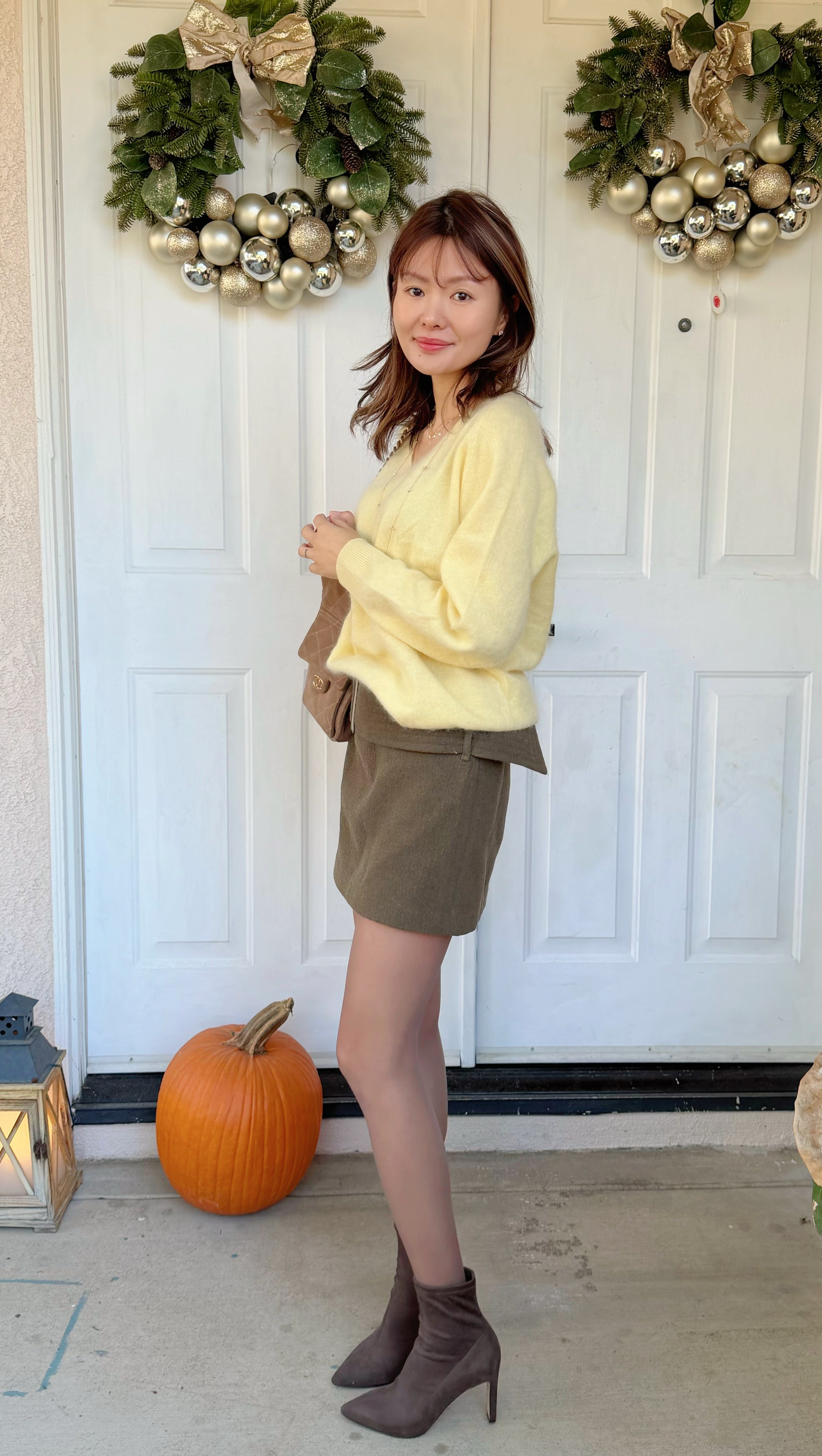 【Riko's collection】超软糯贴身舒适羊毛羊绒V领毛衣多色可选 均码（120斤以内）