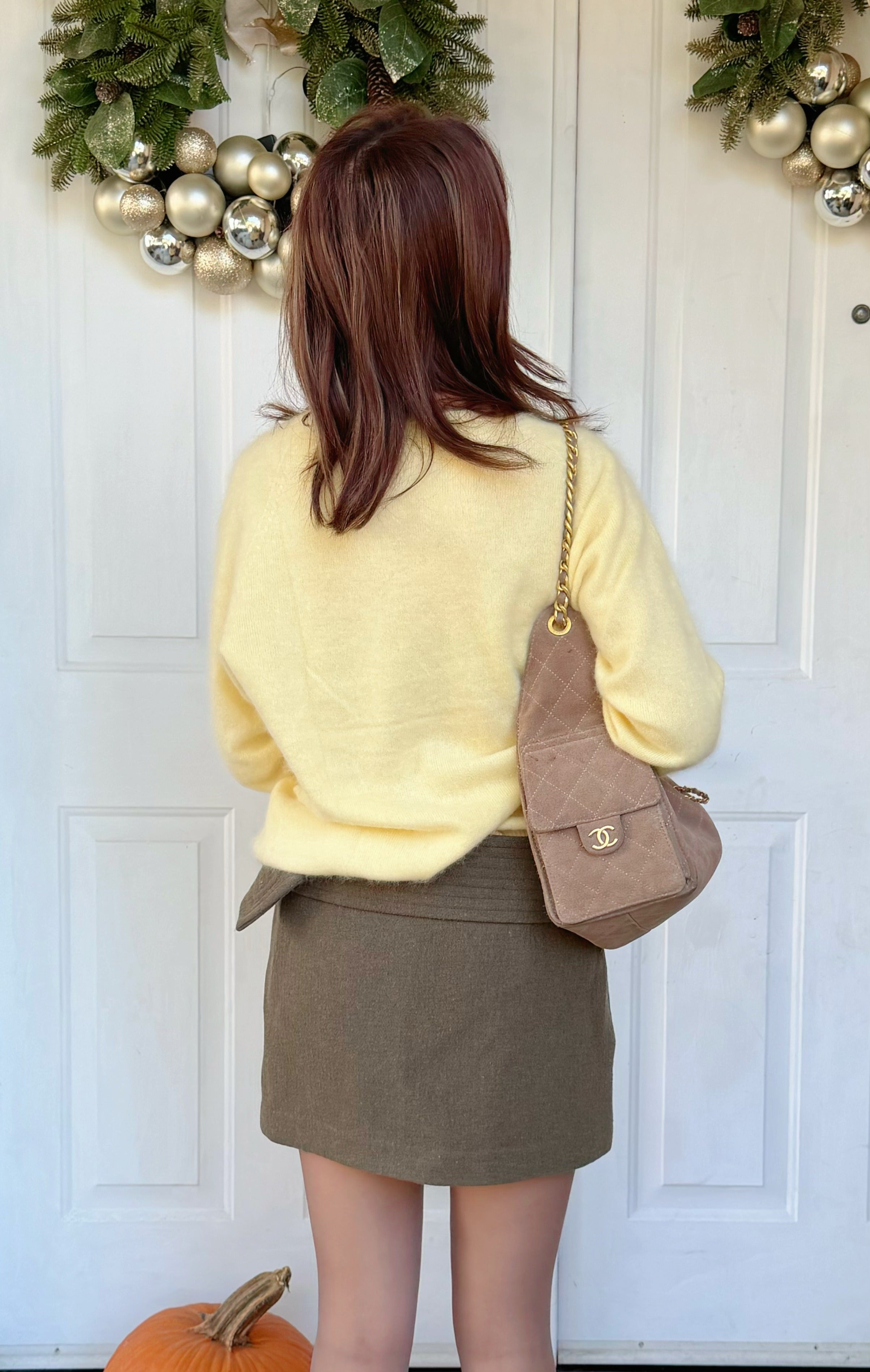 【Riko's collection】超软糯贴身舒适羊毛羊绒V领毛衣多色可选 均码（120斤以内）