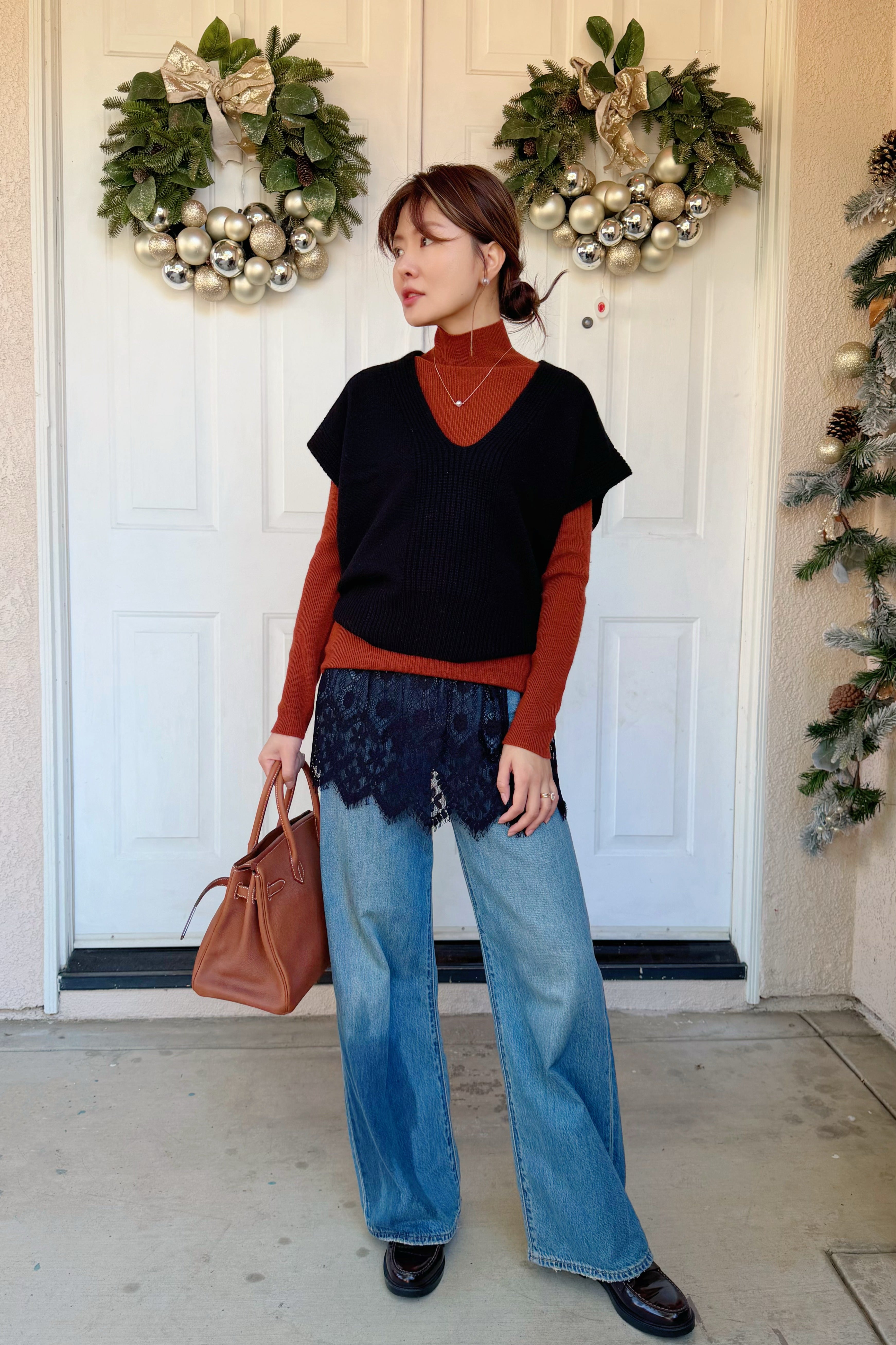 日本GUESTLIST/UPPER HIGHTS  设计感高腰牛仔裤