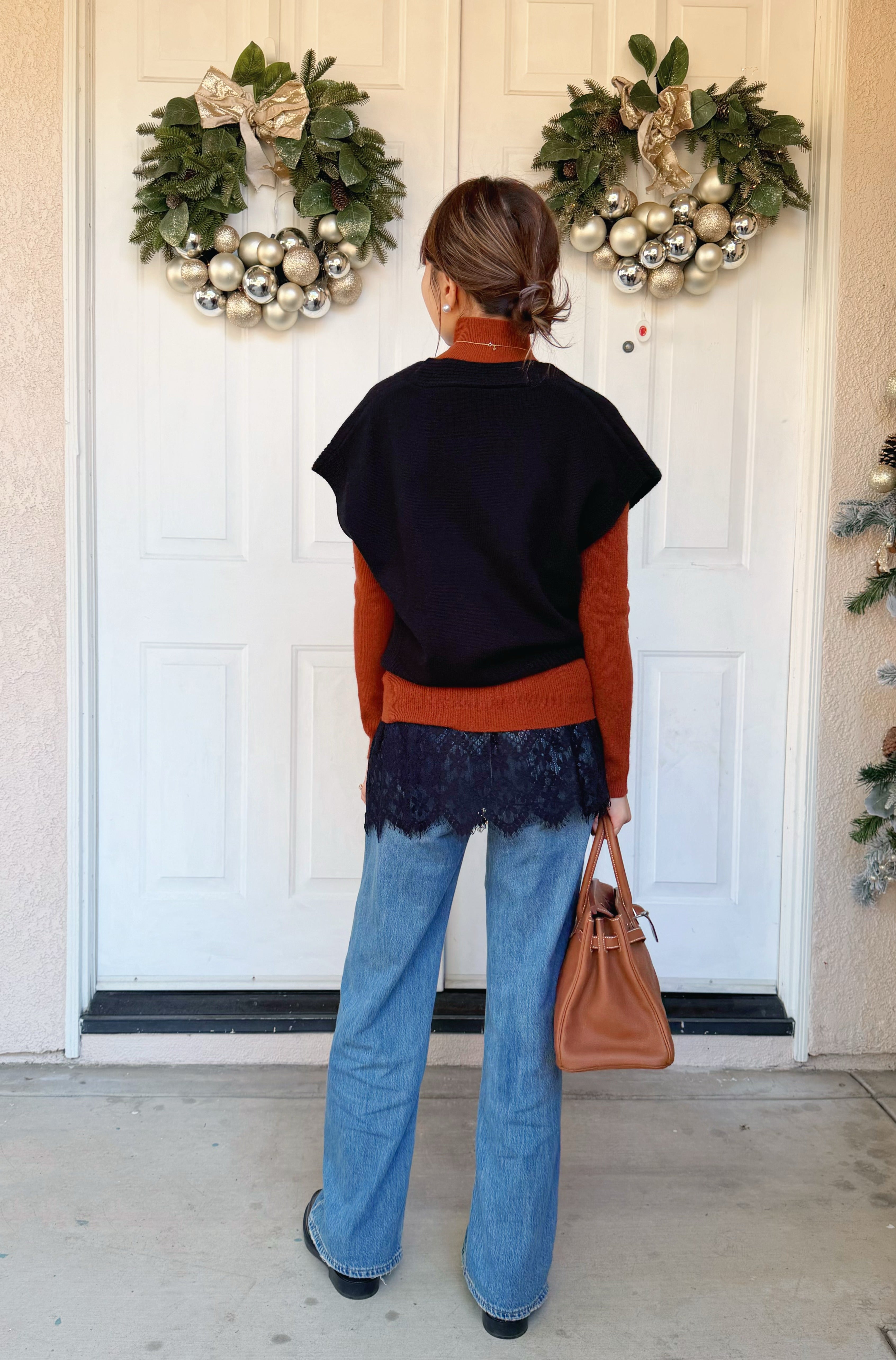 日本GUESTLIST/UPPER HIGHTS  设计感高腰牛仔裤