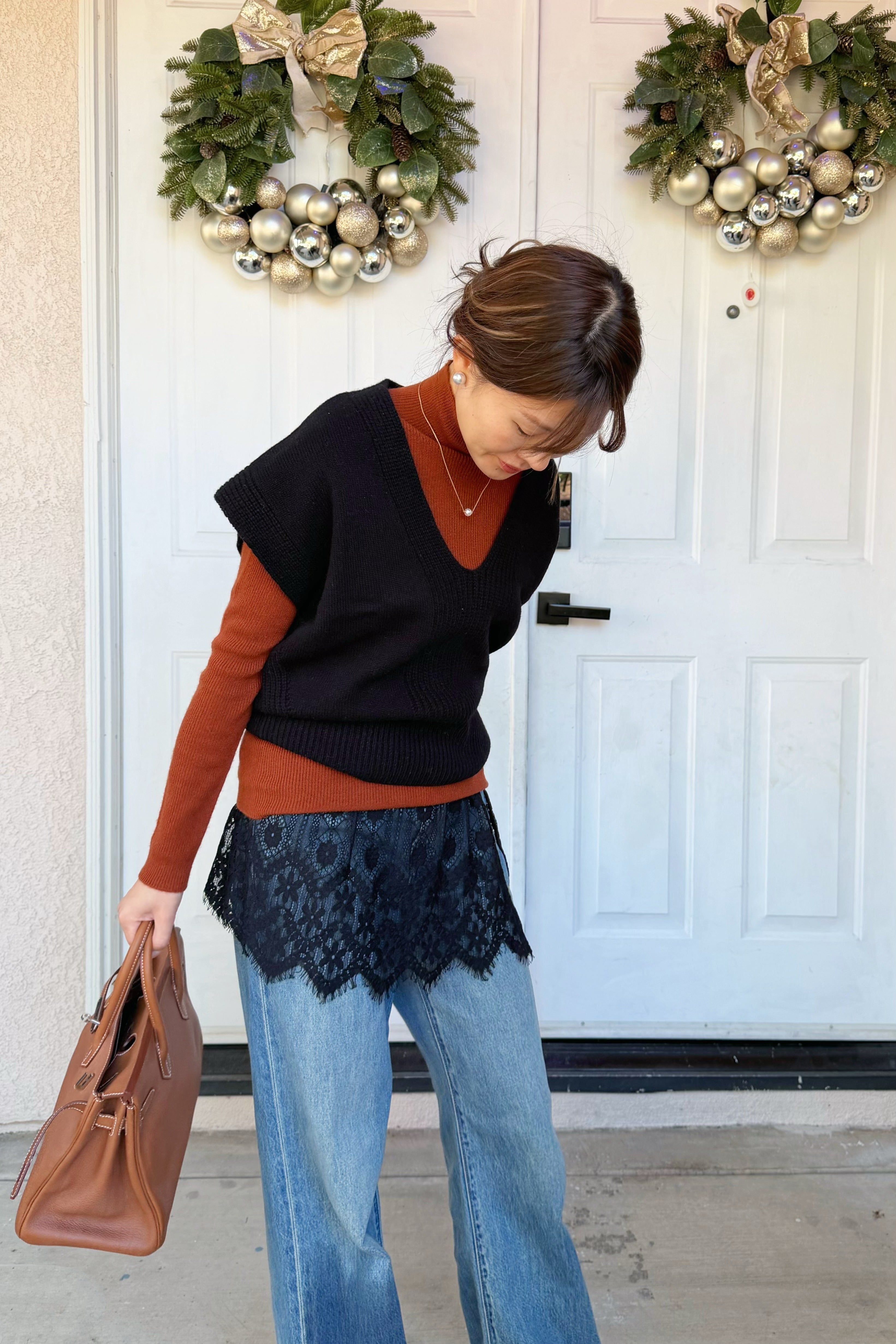 日本GUESTLIST/UPPER HIGHTS  设计感高腰牛仔裤