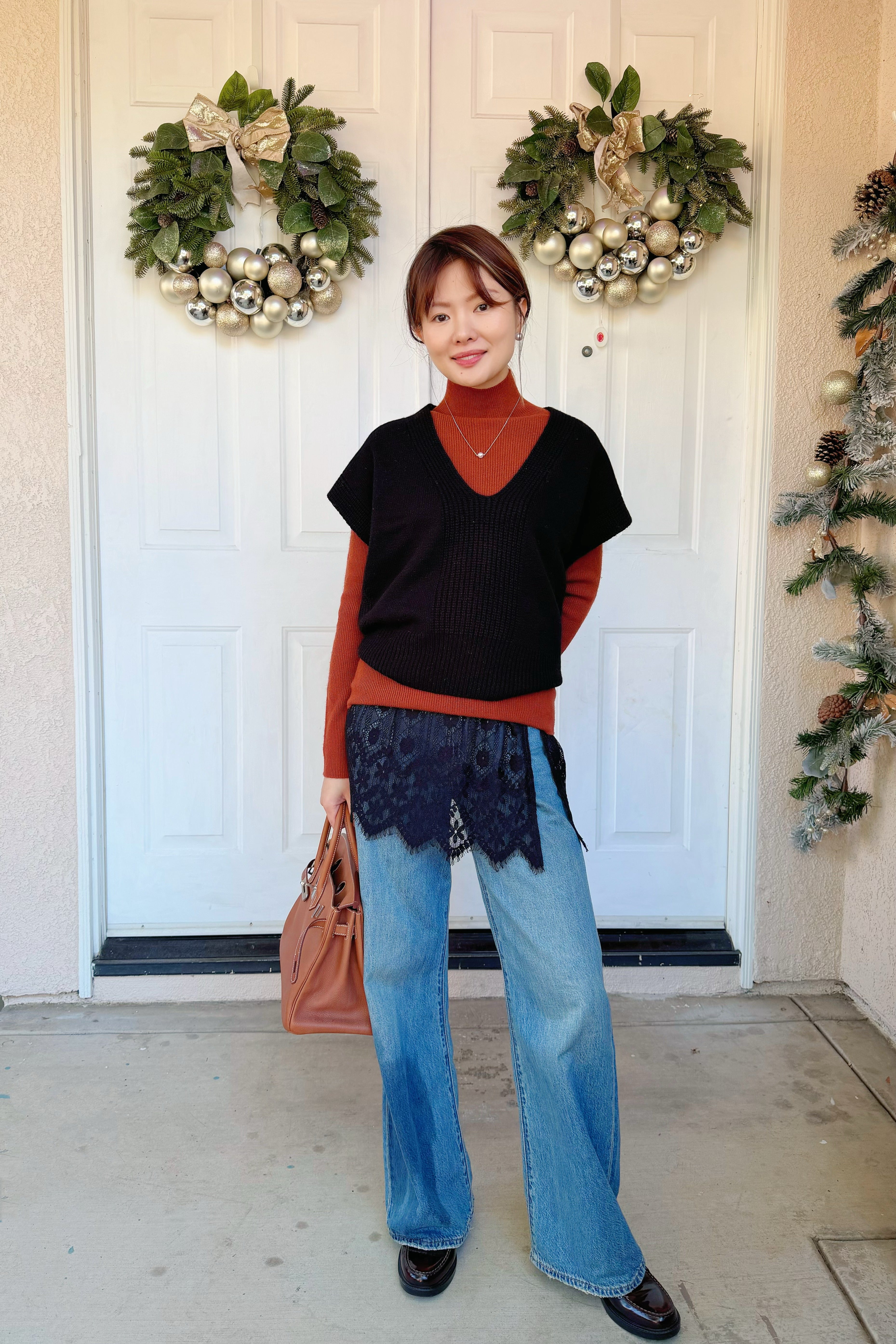 日本GUESTLIST/UPPER HIGHTS  设计感高腰牛仔裤