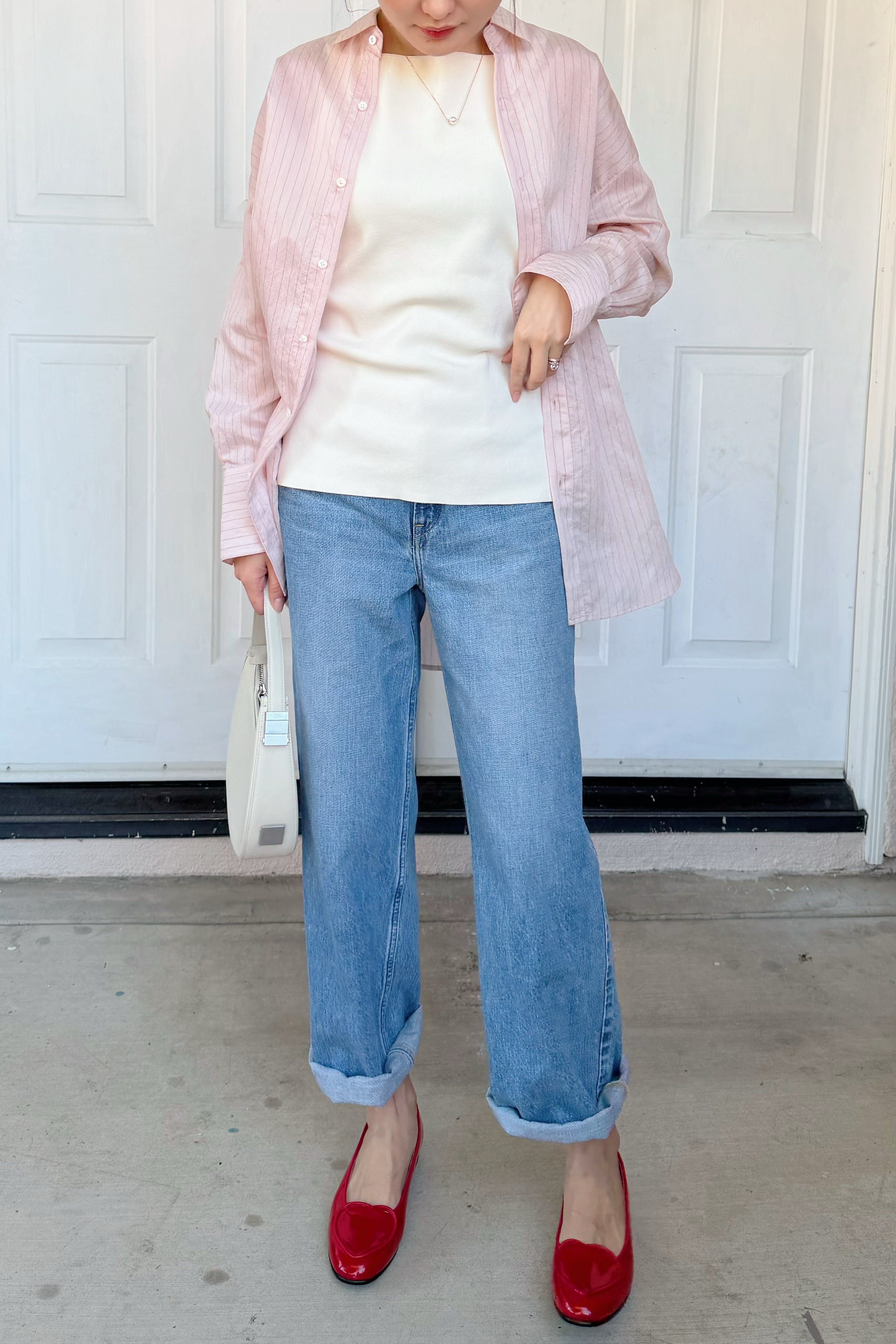 日本GUESTLIST/UPPER HIGHTS  设计感高腰牛仔裤