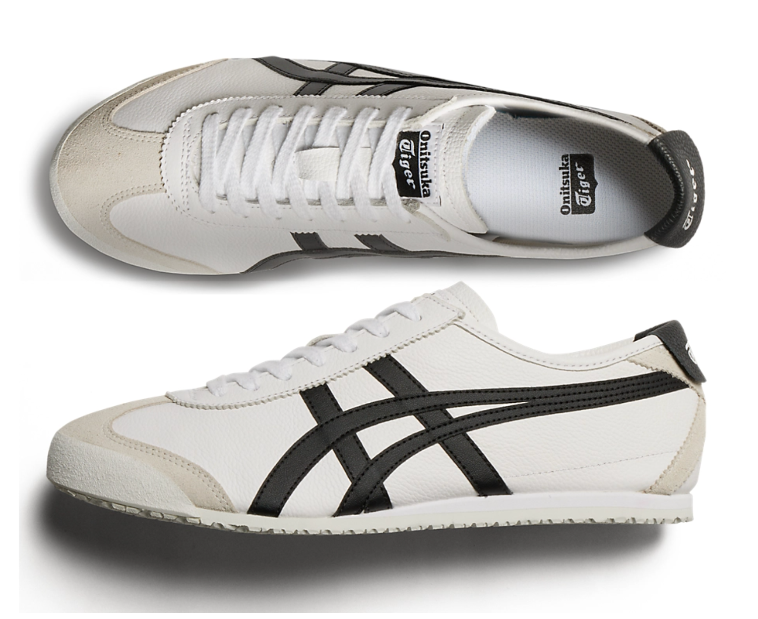 Onitsuka Tiger Mexico 66 White&Black 鬼冢虎 墨西哥66德训鞋 白色&黑色