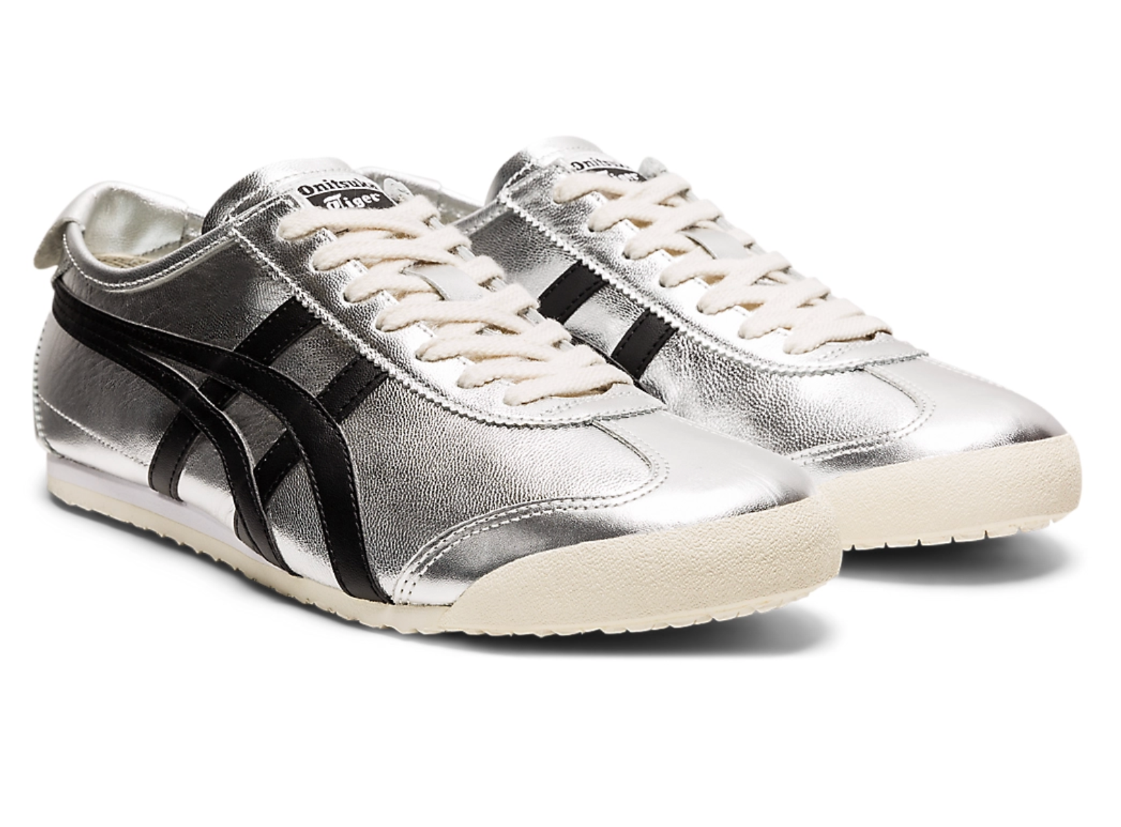 Onitsuka Tiger Mexico 66 Silver&Black 鬼冢虎 墨西哥66德训鞋 银色&黑色