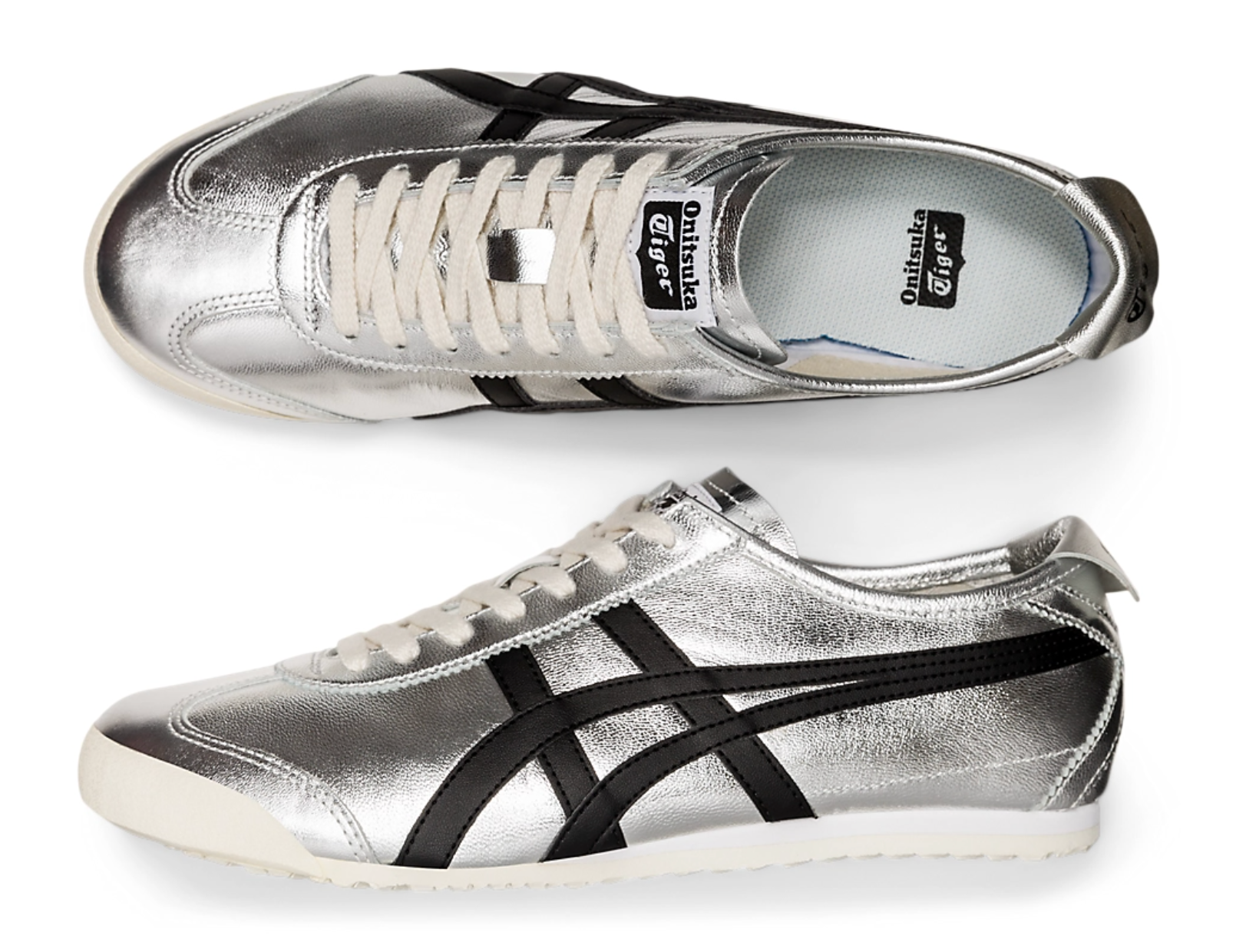 Onitsuka Tiger Mexico 66 Silver&Black 鬼冢虎 墨西哥66德训鞋 银色&黑色