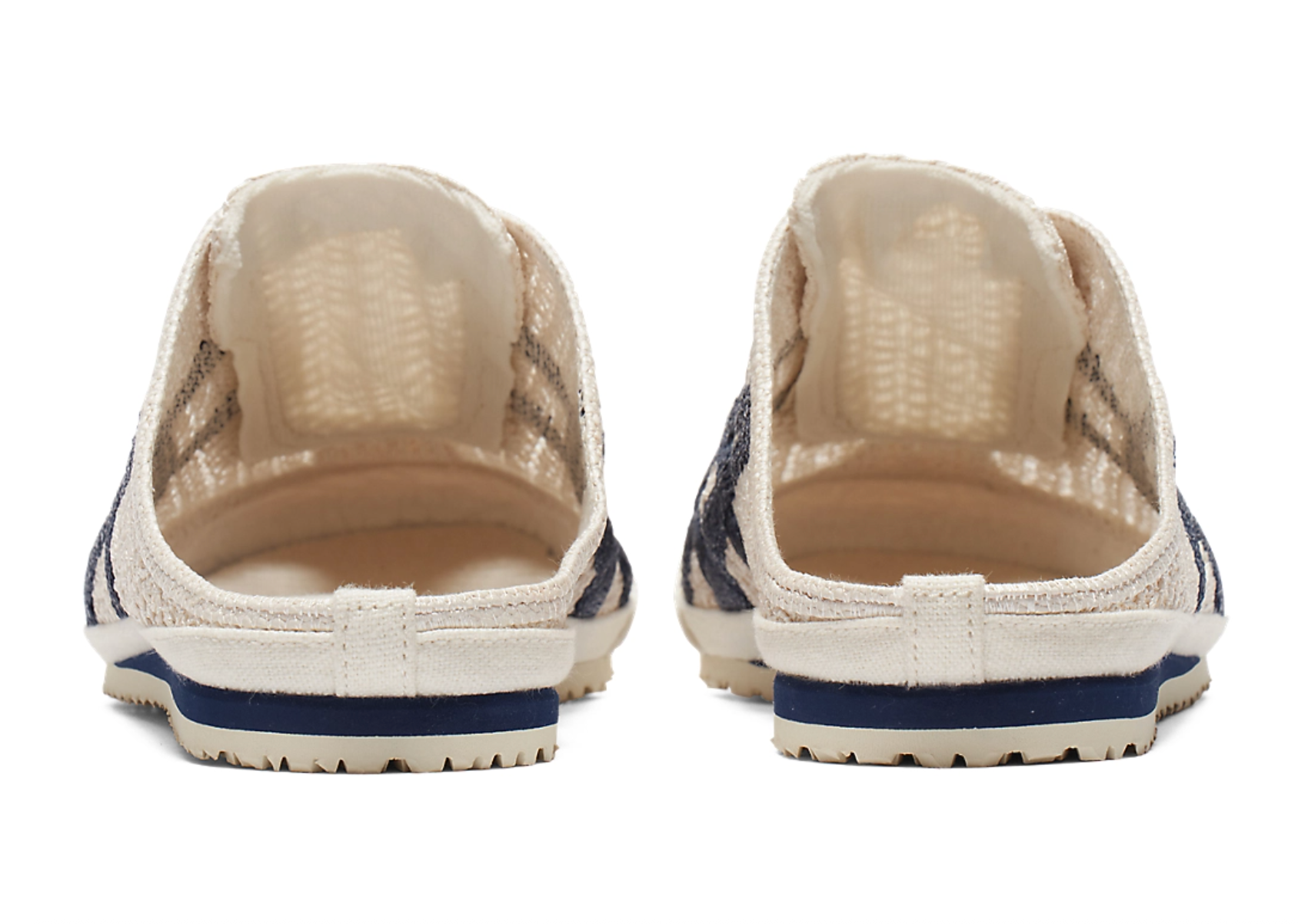 Onitsuka Tiger Mexico 66 Sabot White&Navy 鬼冢虎 墨西哥66网眼拖鞋 珍珠白+藏青