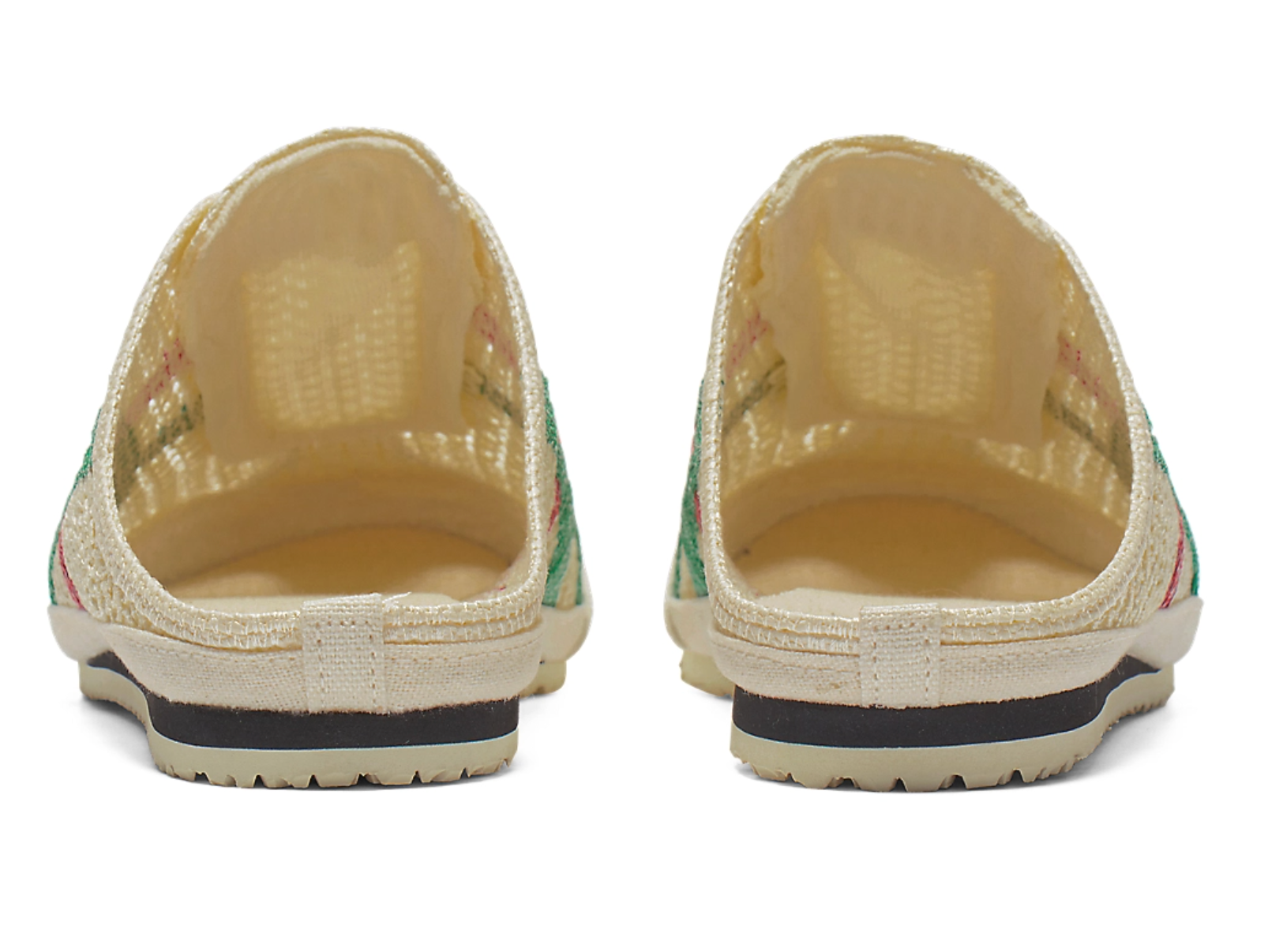 Onitsuka Tiger Mexico 66 Sabot Butter&Green&Red 鬼冢虎 墨西哥66网眼拖鞋 奶油&绿&红