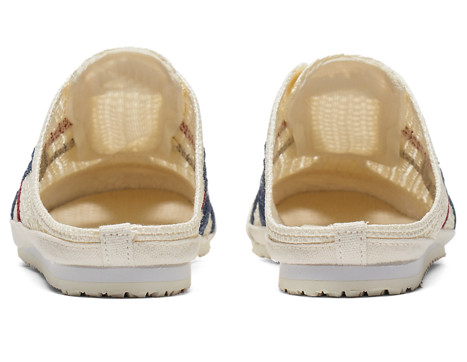 Onitsuka Tiger Mexico 66 Sabot Cream&Navy&Red 鬼冢虎 墨西哥66网眼拖鞋 奶油白&藏青&红