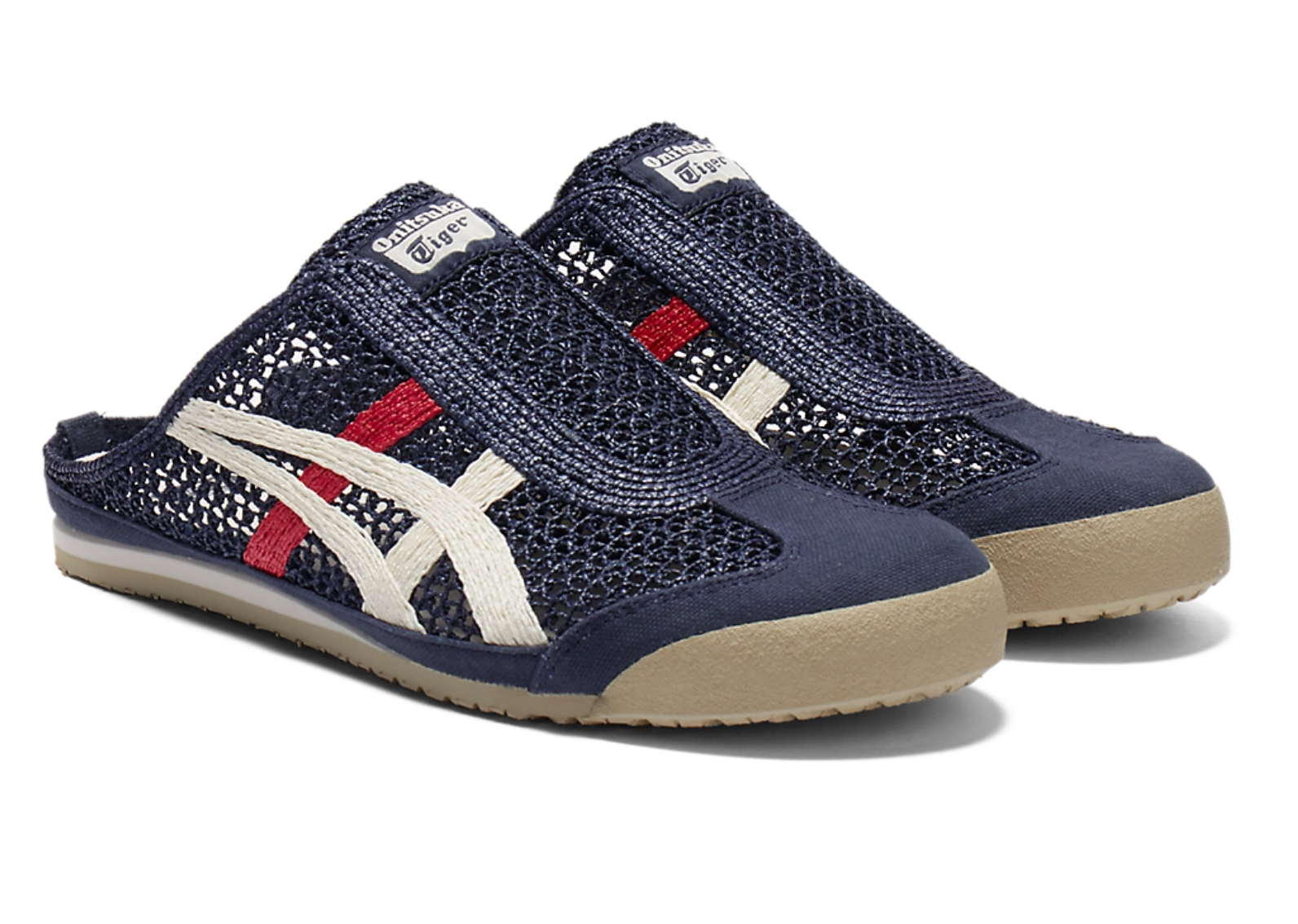 Onitsuka Tiger Mexico 66 Sabot Navy&White&Red 鬼冢虎 墨西哥66网眼拖鞋 藏青&白&红