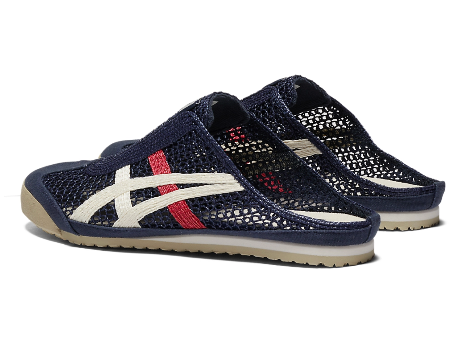 Onitsuka Tiger Mexico 66 Sabot Navy&White&Red 鬼冢虎 墨西哥66网眼拖鞋 藏青&白&红
