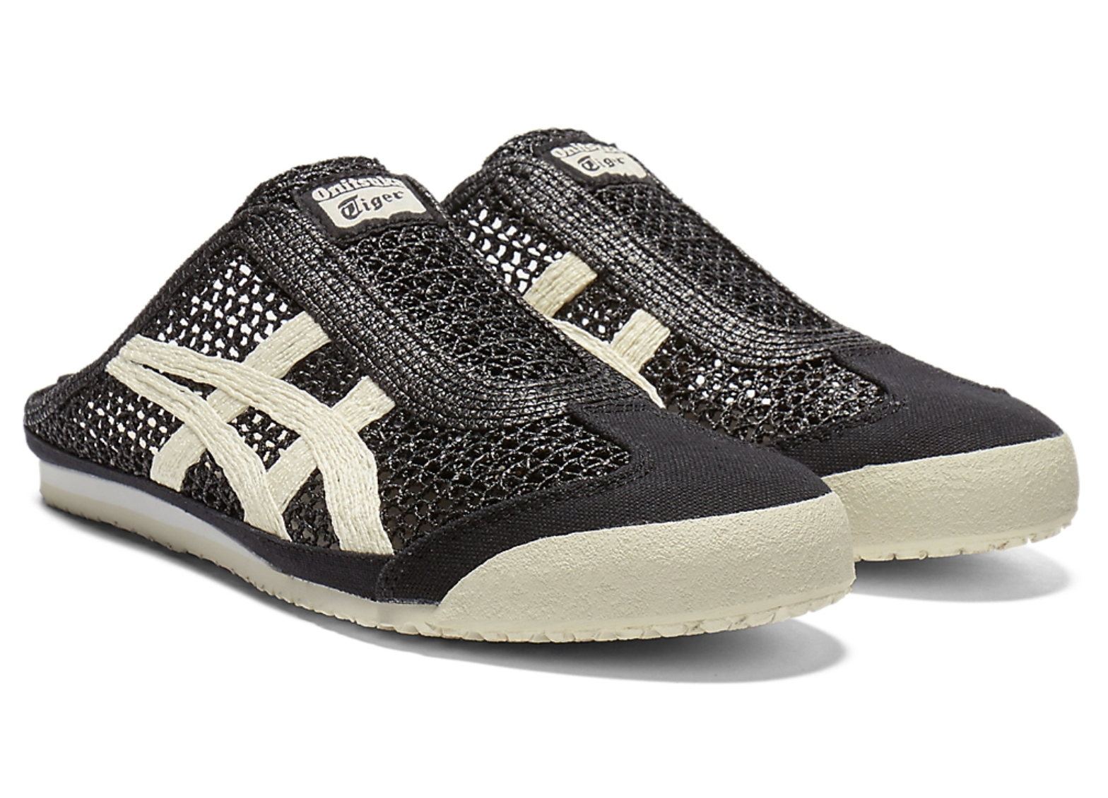 Onitsuka Tiger Mexico 66 Sabot Black&White 鬼冢虎 墨西哥66网眼拖鞋 黑&白