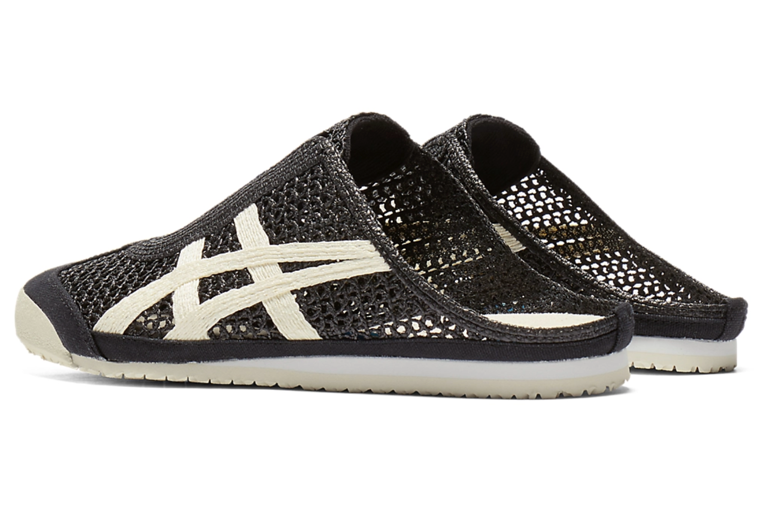 Onitsuka Tiger Mexico 66 Sabot Black&White 鬼冢虎 墨西哥66网眼拖鞋 黑&白