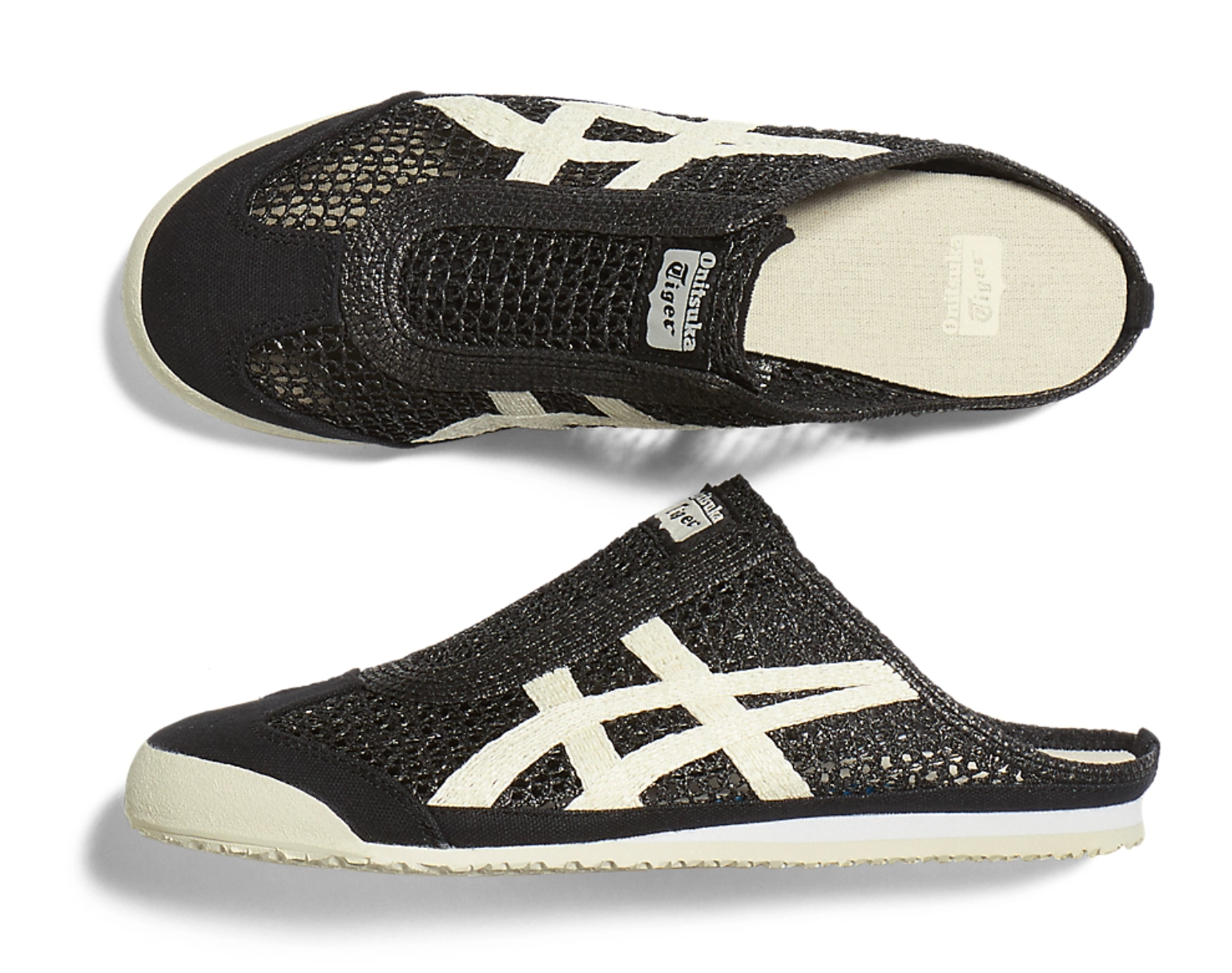 Onitsuka Tiger Mexico 66 Sabot Black&White 鬼冢虎 墨西哥66网眼拖鞋 黑&白