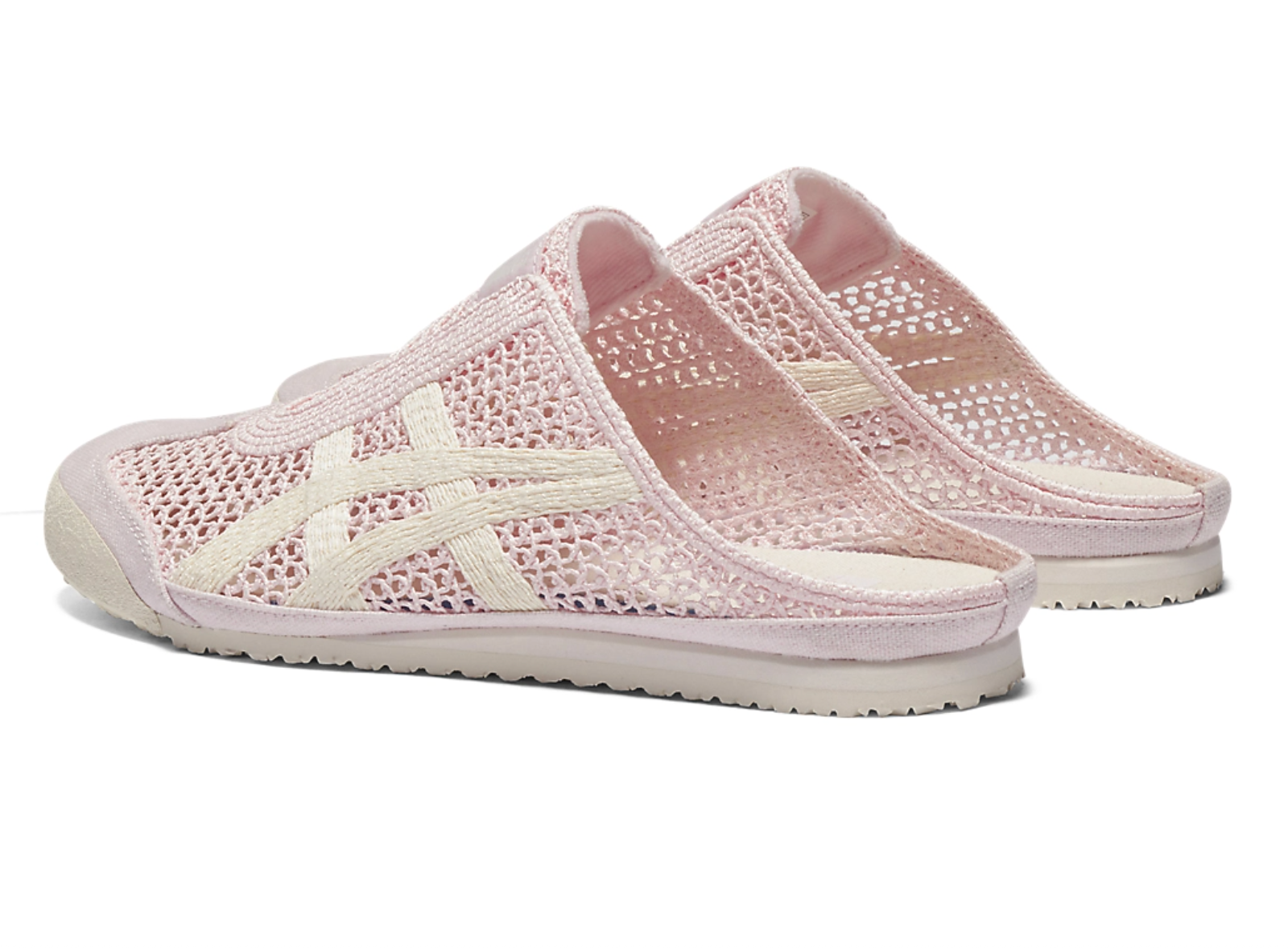 Onitsuka Tiger Mexico 66 Sabot Pink&White 鬼冢虎 墨西哥66网眼拖鞋 粉&白