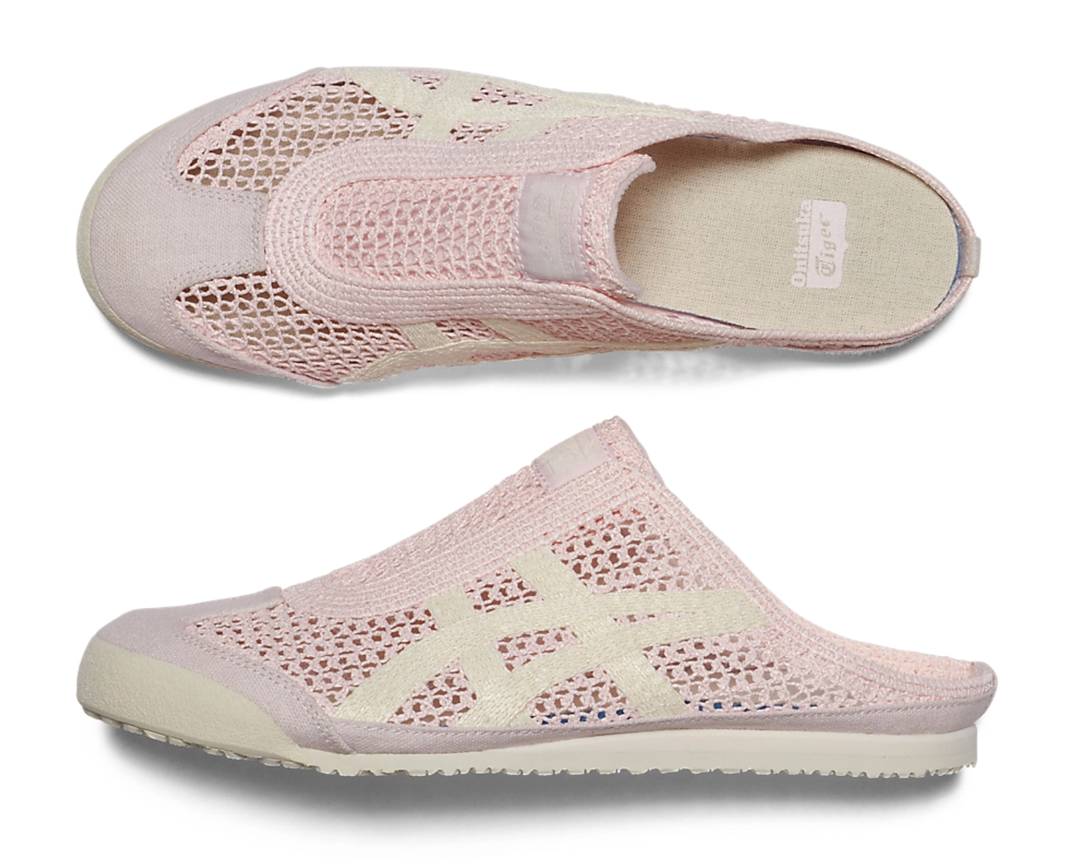 Onitsuka Tiger Mexico 66 Sabot Pink&White 鬼冢虎 墨西哥66网眼拖鞋 粉&白