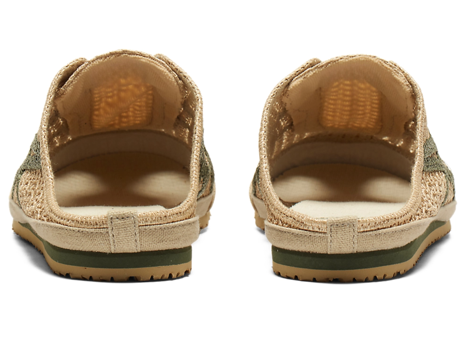 Onitsuka Tiger Mexico 66 Sabot Beige&Green 鬼冢虎 墨西哥66网眼拖鞋 浅褐色&绿色