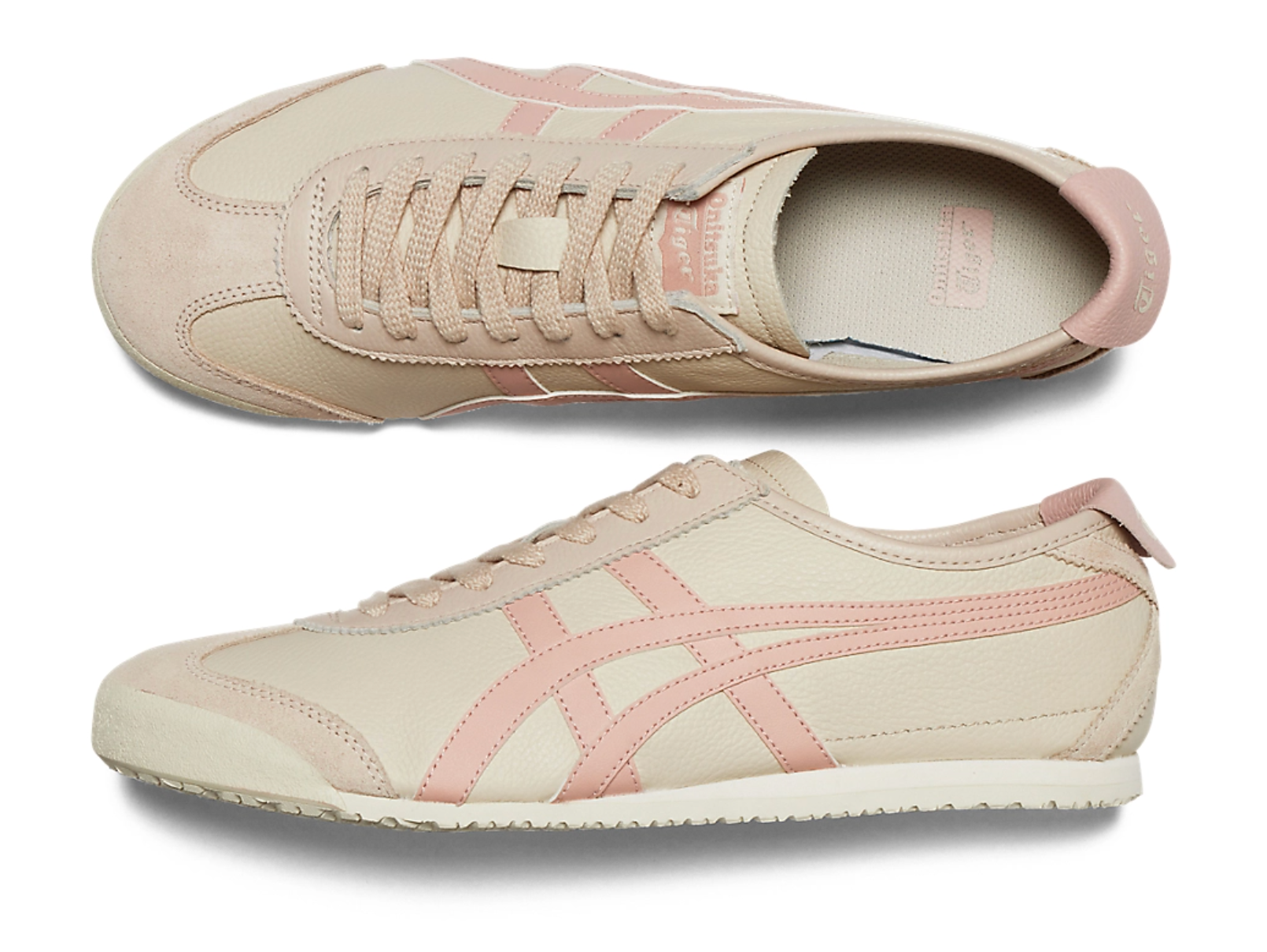 Onitsuka Tiger Mexico 66 Oats&Pink 鬼冢虎 墨西哥66德训鞋 燕麦+粉色