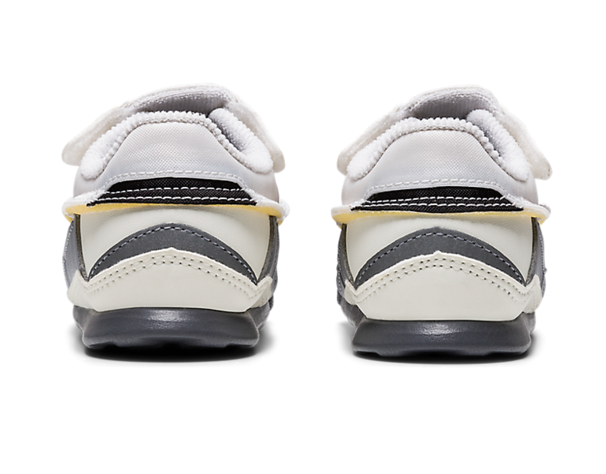 Onitsuka Tiger ADMIX RUNNER KIDS 鬼冢虎 儿童款 小童版 透气运动鞋 米色/灰色 【材质：织物+合成革】