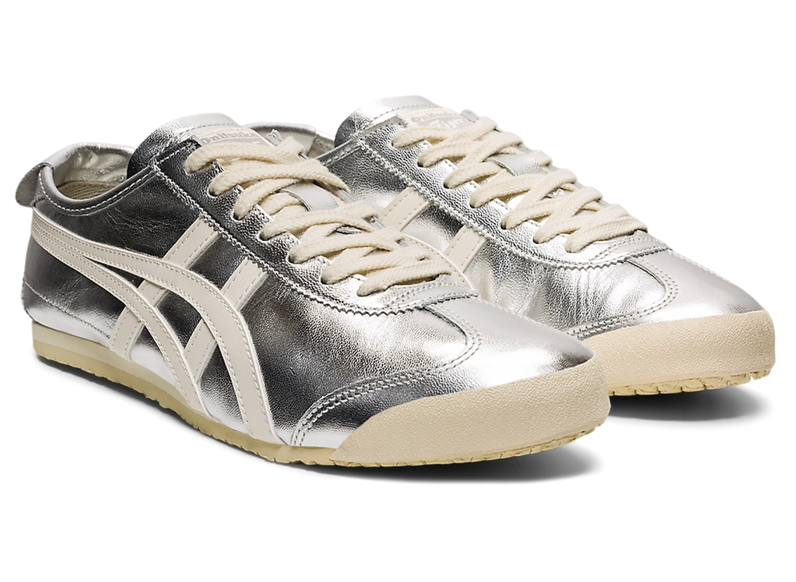 Onitsuka Tiger Mexico 66 Silver&White 鬼冢虎 墨西哥66德训鞋 银色+白色