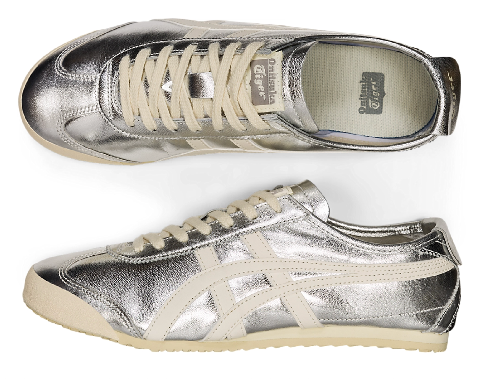 Onitsuka Tiger Mexico 66 Silver&White 鬼冢虎 墨西哥66德训鞋 银色+白色