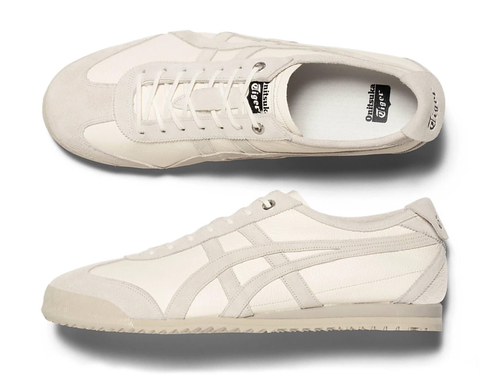 Onitsuka Tiger Mexico 66 SD VIN Cream & Light Grey 鬼冢虎 墨西哥66 SD VIN复古德训鞋 奶油&浅灰