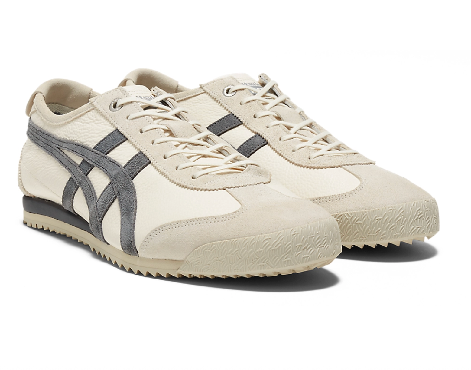 Onitsuka Tiger Mexico 66 SD VIN Beige & Grey 鬼冢虎 墨西哥66 SD VIN复古德训鞋 象牙&炭灰