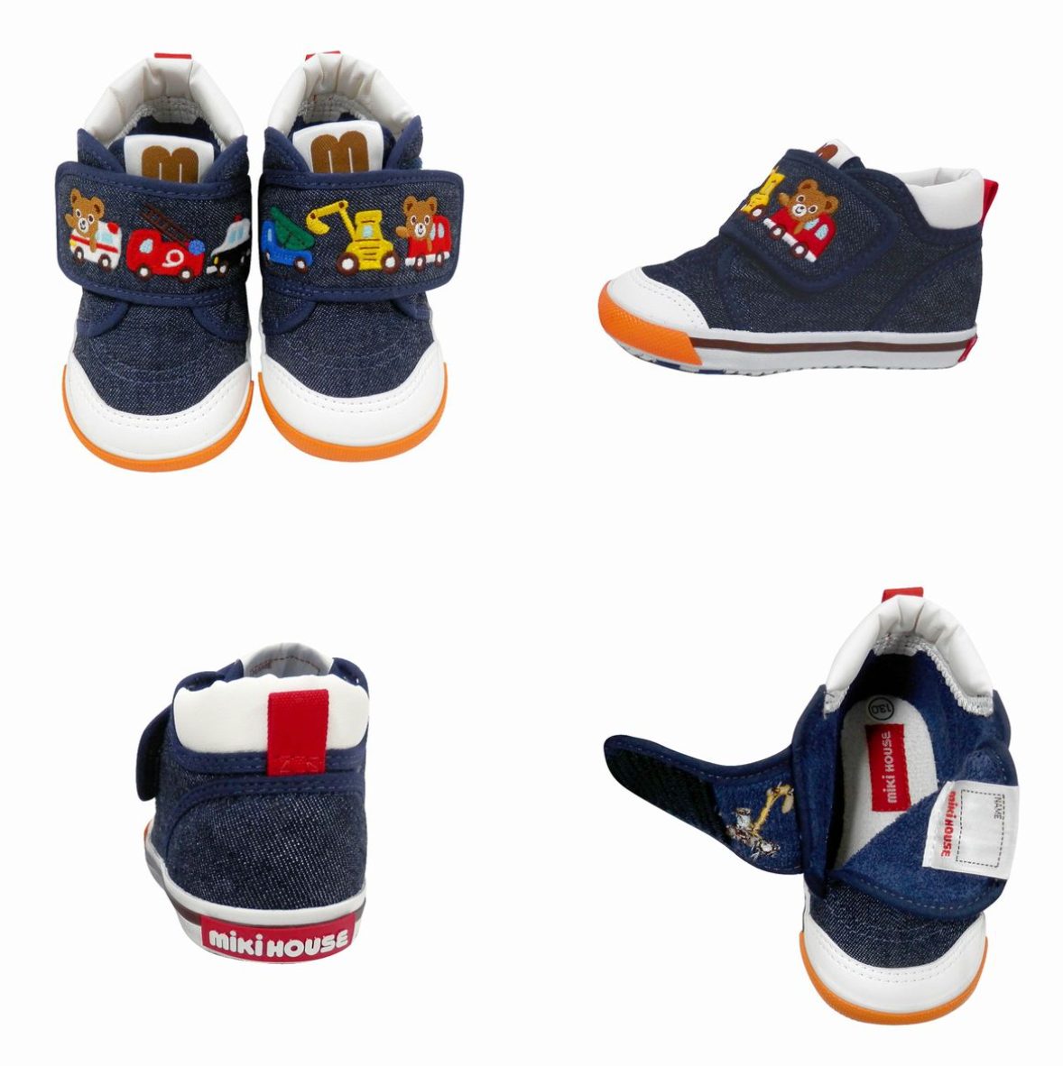 Mikihouse Kids Denim Shoes 第二阶段牛仔布童鞋（No Shoe Box 默认无盒）
