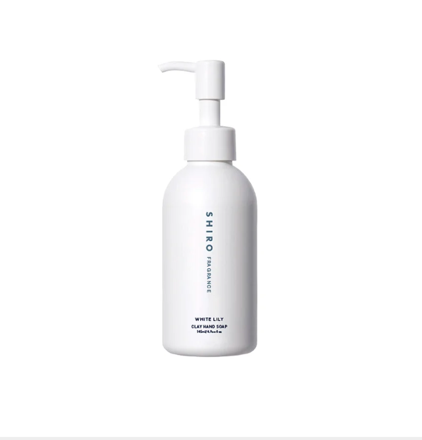 SHIRO White Lily Clay Hand Soap  日本SHIRO 北海道 白百合火山泥磨砂洗手液 145ml