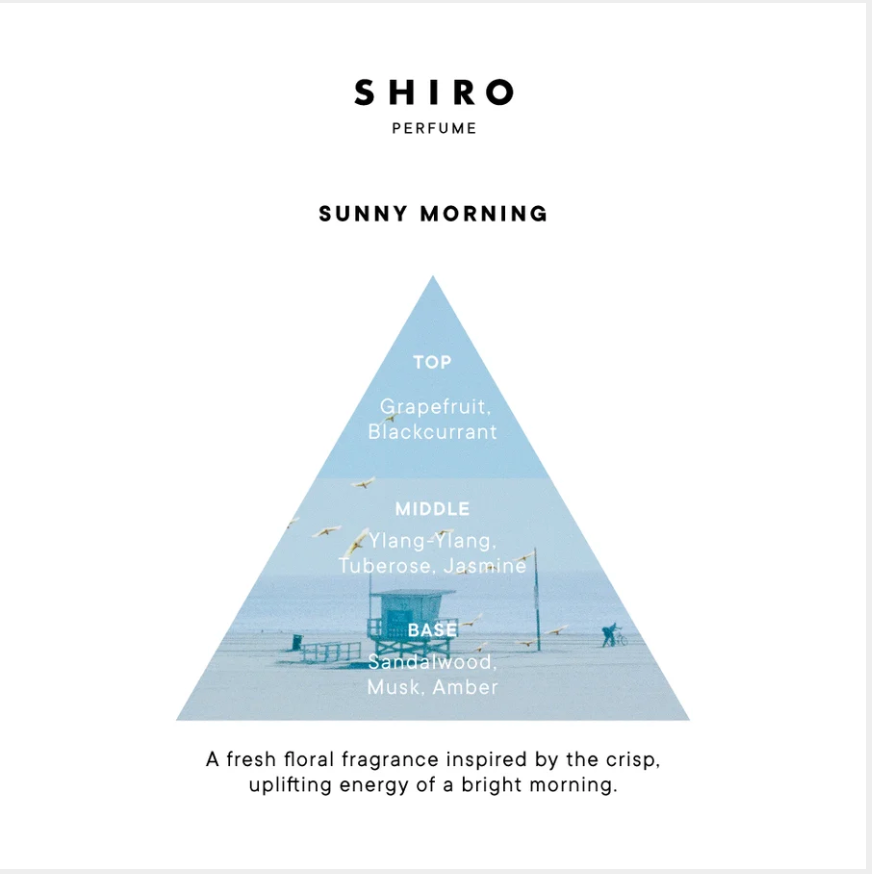 SHIRO PERFUME Sunny Morning Hair Shampoo  日本 SHIRO 阳光清晨 香水 洗发水460ml