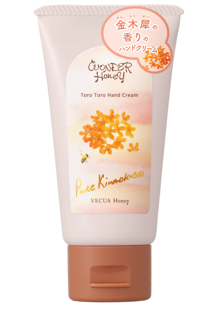 VECUA Honey Wonder Honey Hand Cream (Kinmokusei / Osmanthus)• BCL 蓓葵蜂蜜 奇迹蜂蜜水润护手霜（金木樨/桂花香型）50g