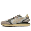 Onitsuka Tiger鬼冢虎 MOAGE CO 舒适系带休闲老爹鞋 厚底增高 灰色&橄榄绿【材质：织物+牛剖皮革】