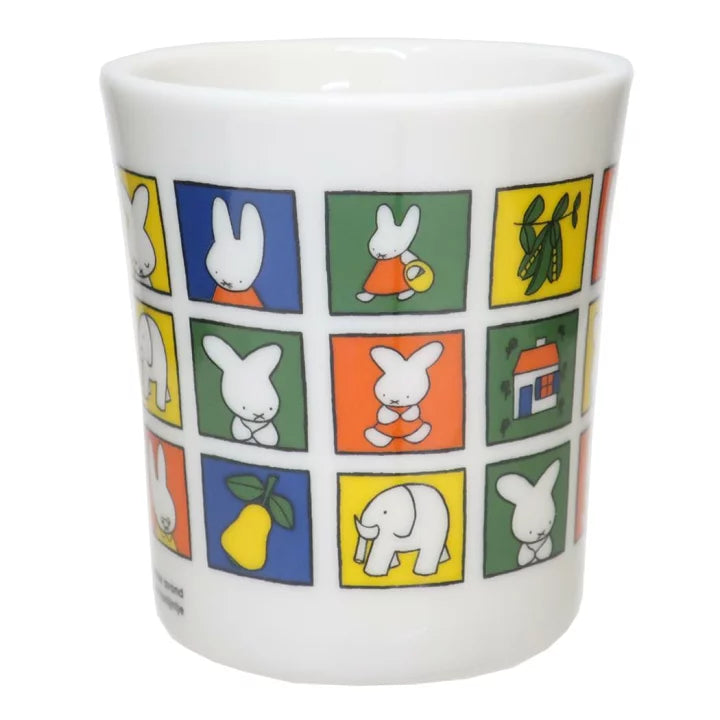 日本 Miffy 70周年限定格子马克杯200ml