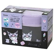 日本 Skater 辅食保温便当盒 抗菌饭盒卡通餐具套装 库洛米 560ml 带餐具