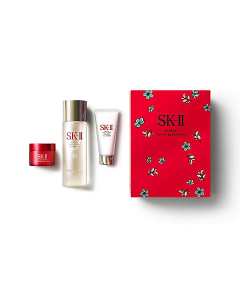 日本SK-II SK2 期间限定 神仙水套盒 限定包装神仙水75ml+洁面20g+大红瓶15g