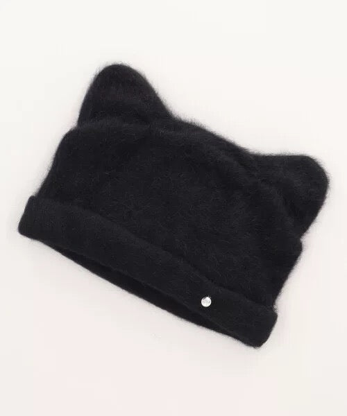 日本CA4LA   日本制 安哥拉混毛百搭猫耳朵帽子