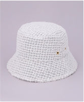 日本CA4LA 蕾丝渔夫帽 100%棉 日本制 one size 白色
