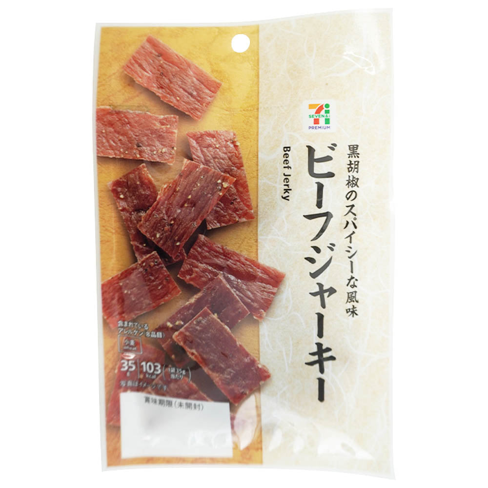 日本711 零食 黑胡椒风味 厚切牛肉干 35g (赏味期限（11.22.25y）