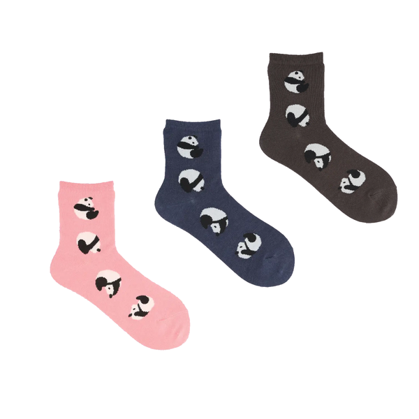 日本靴下屋Tabio 熊猫图案短袜 多色可选