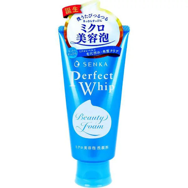 日本SHISEIDO资生堂 SENKA洗颜专科洗面奶 浓密泡沫洁面乳 蓝色 120g