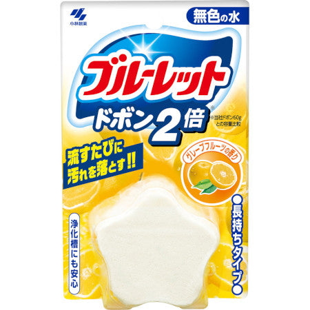 日本KOBAYASHI小林制药 马桶水箱清洁除菌芳香剂 星星造型 无色 葡萄柚香 120g