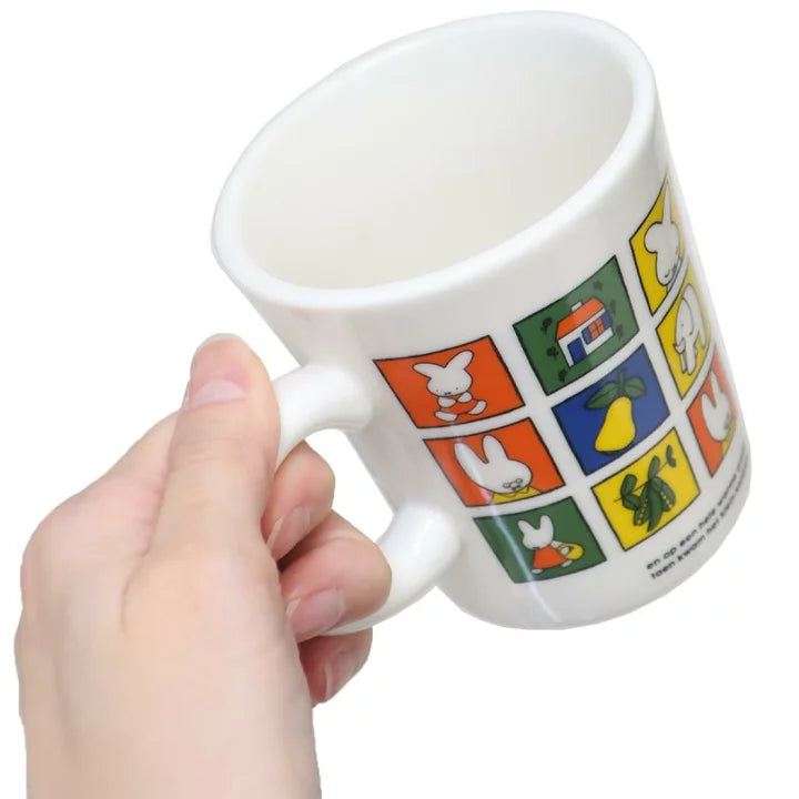 日本 Miffy 70周年限定格子马克杯200ml
